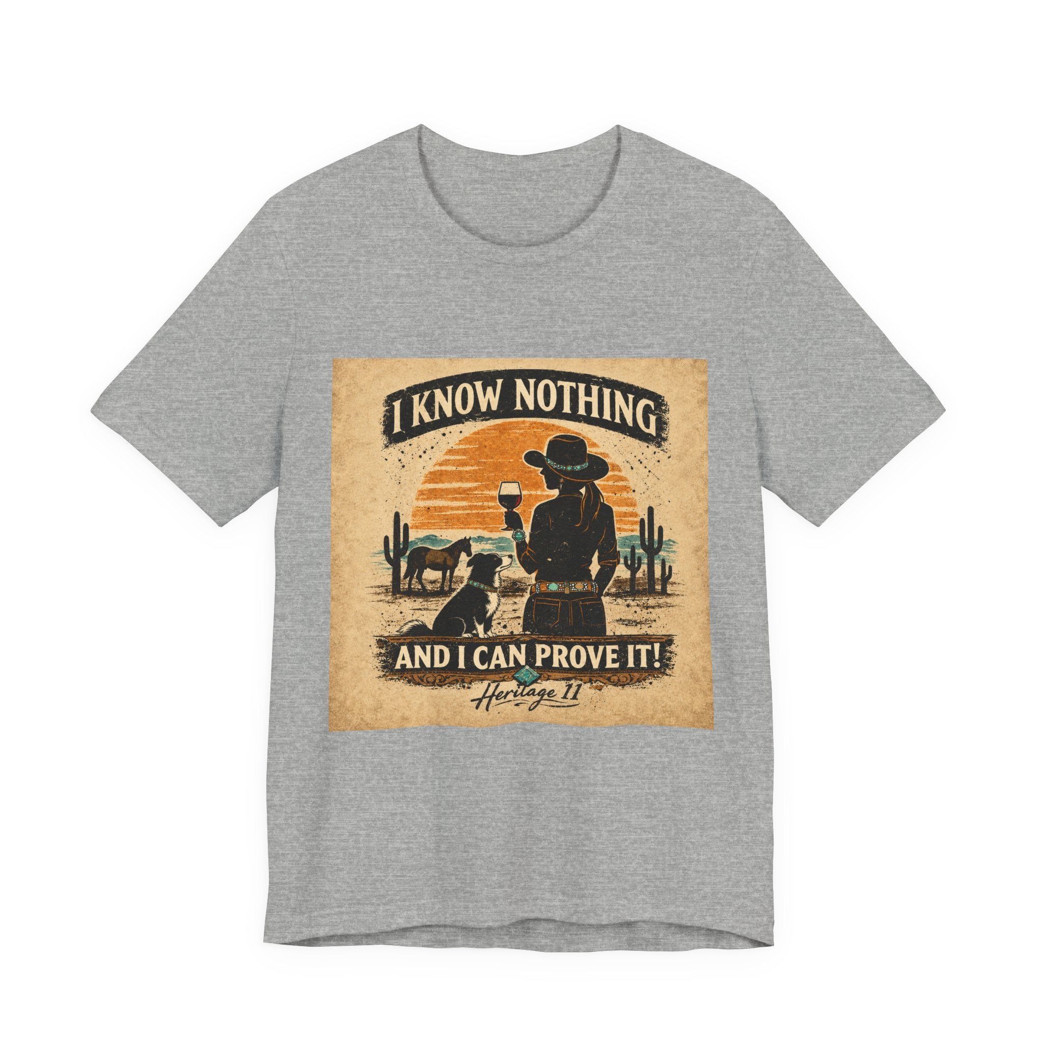 I Know Nothing Cowboy Tee — Vintage Western Graphic T-Shirt