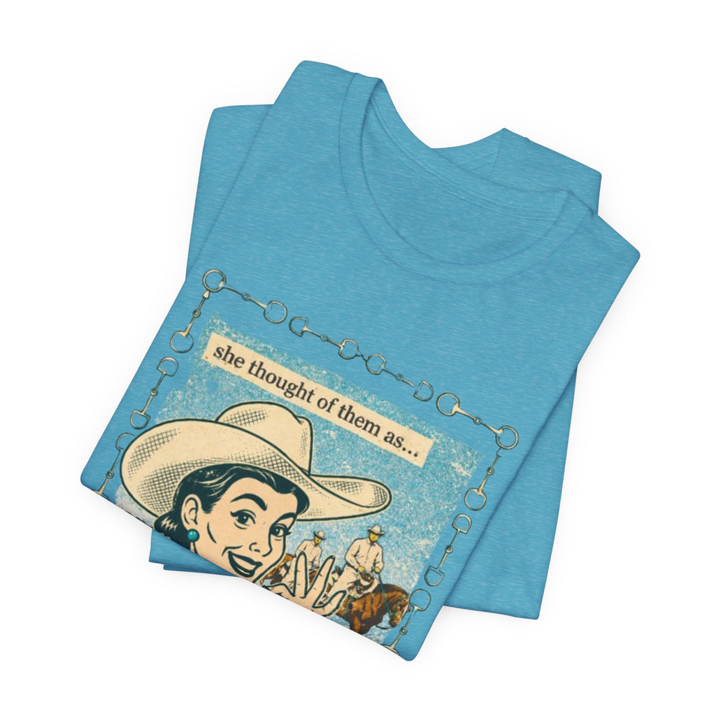 Cowgirl Retro Tee — "She Thought of Them As… a 4-H Project"