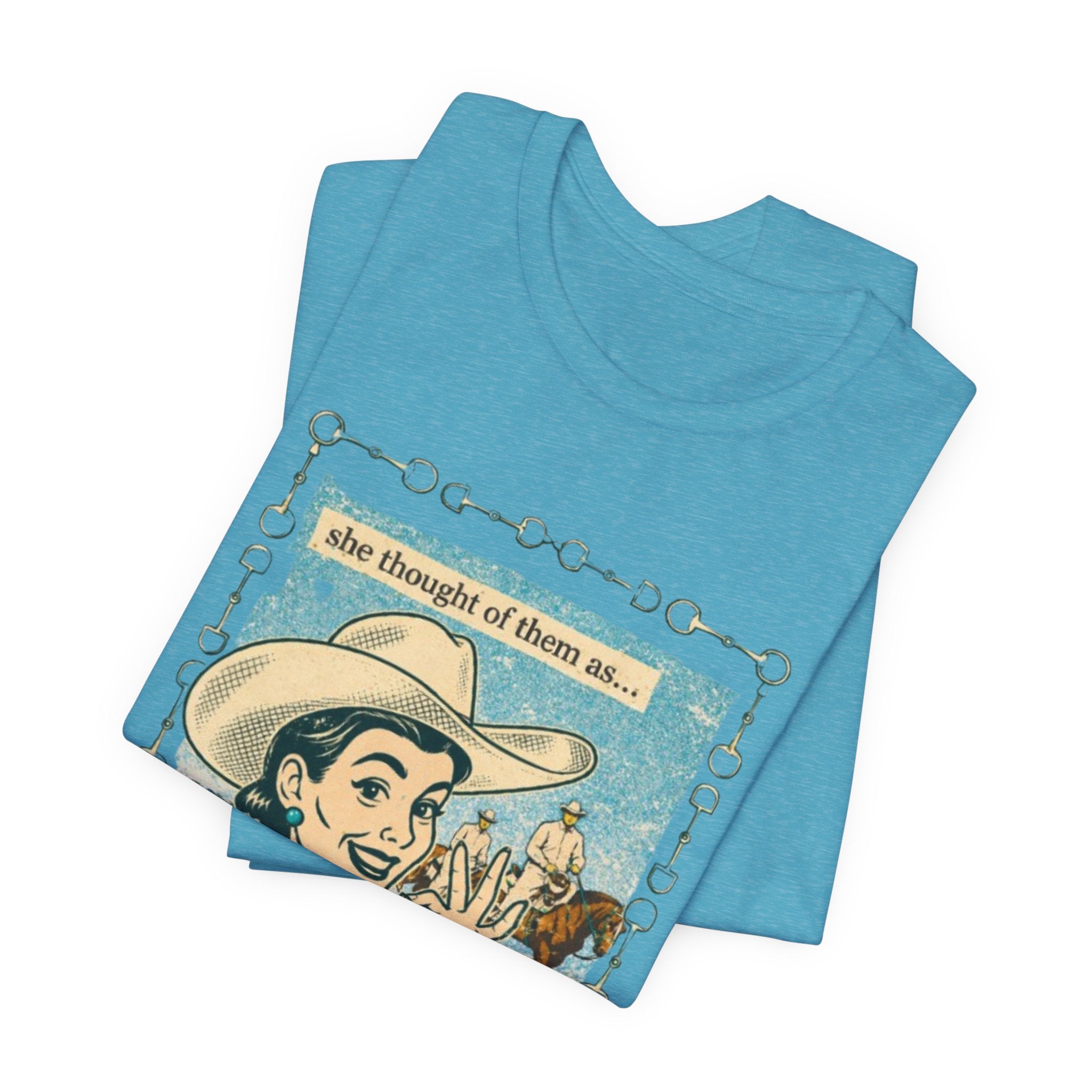 Cowgirl Retro Tee — "She Thought of Them As… a 4-H Project"