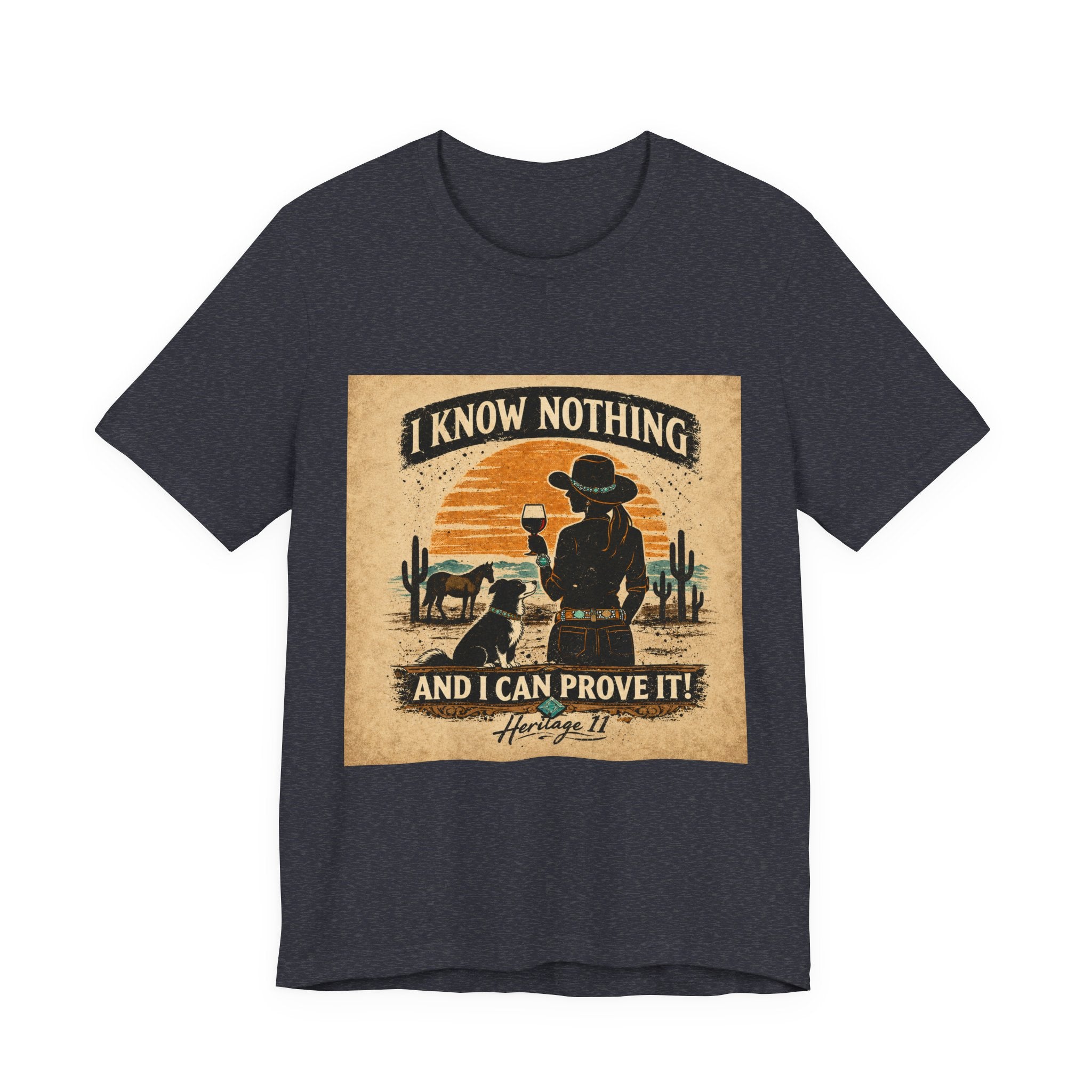 I Know Nothing Cowboy Tee — Vintage Western Graphic T-Shirt