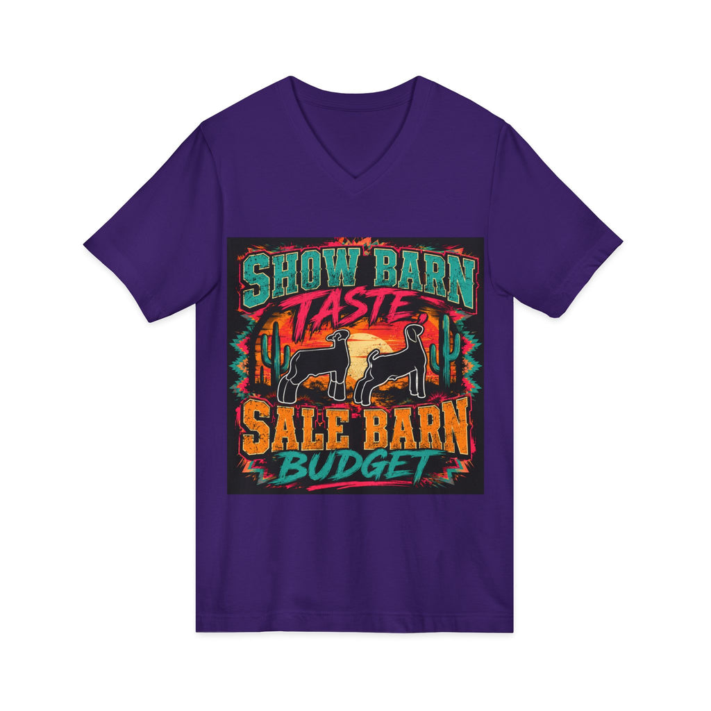 Unisex Jersey Short Sleeve V-Neck Tee