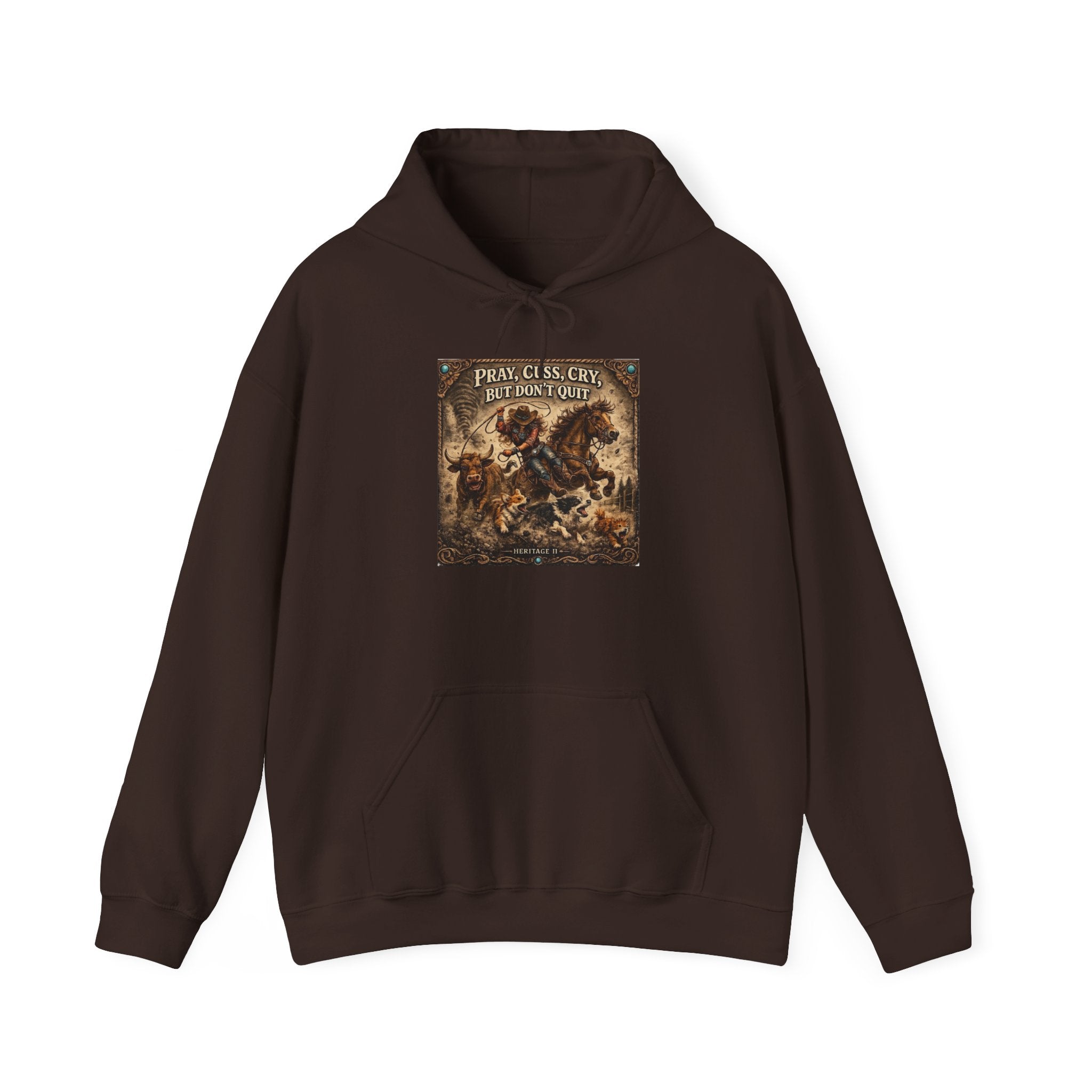 Vintage Angel Battle Hoodie – Pray, Observe, Repent Religious Graphic Sweatshirt