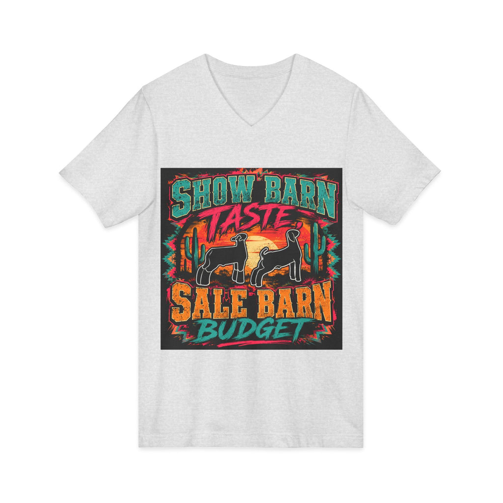 Unisex Jersey Short Sleeve V-Neck Tee