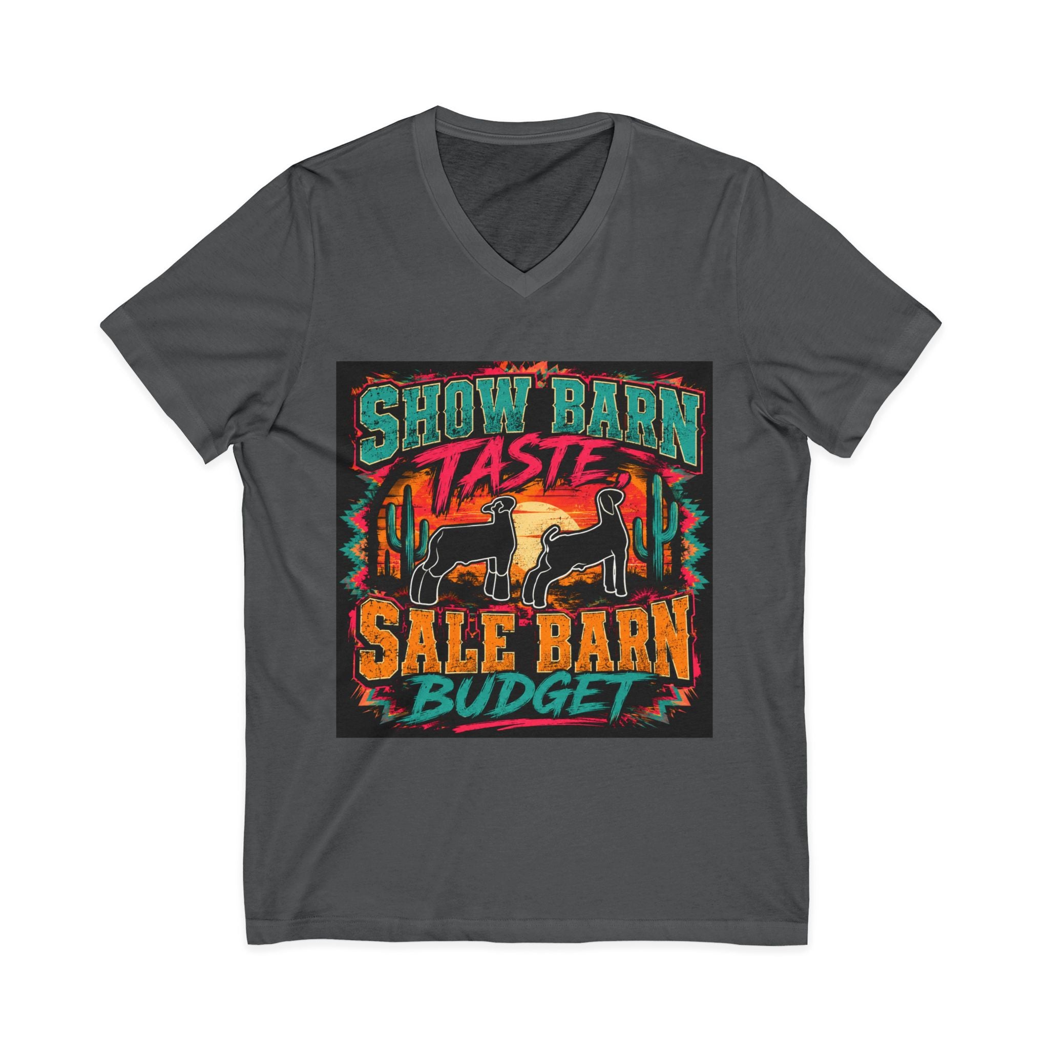 Unisex Jersey Short Sleeve V-Neck Tee