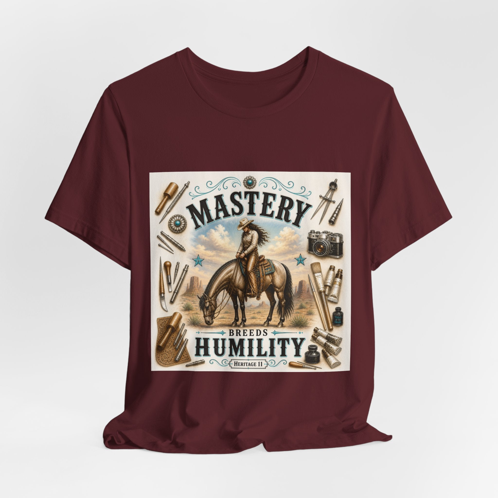 Mastery Breeds Humility Western Horse T-Shirt