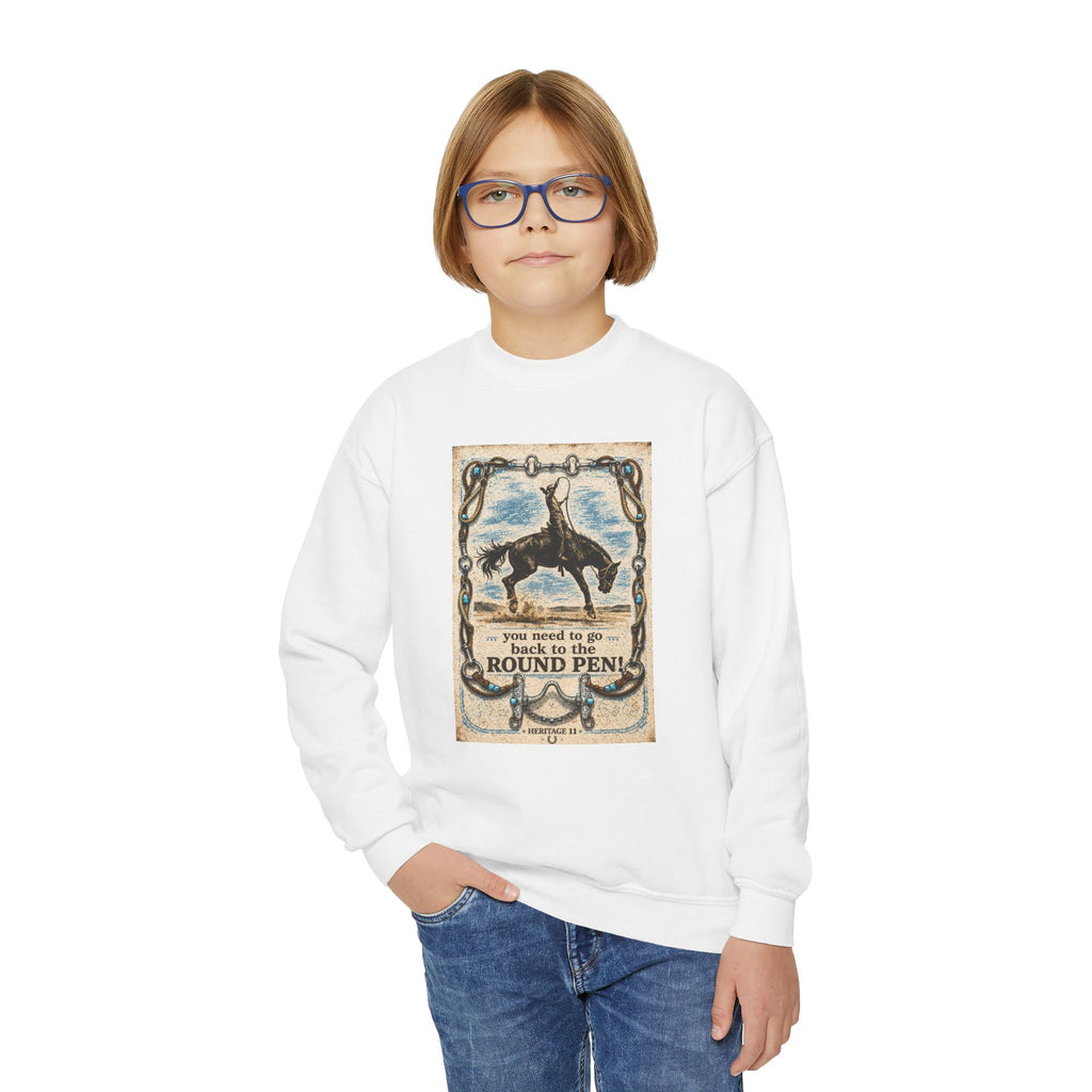 Vintage Rodeo “Round Pen” Youth Crewneck Sweatshirt
