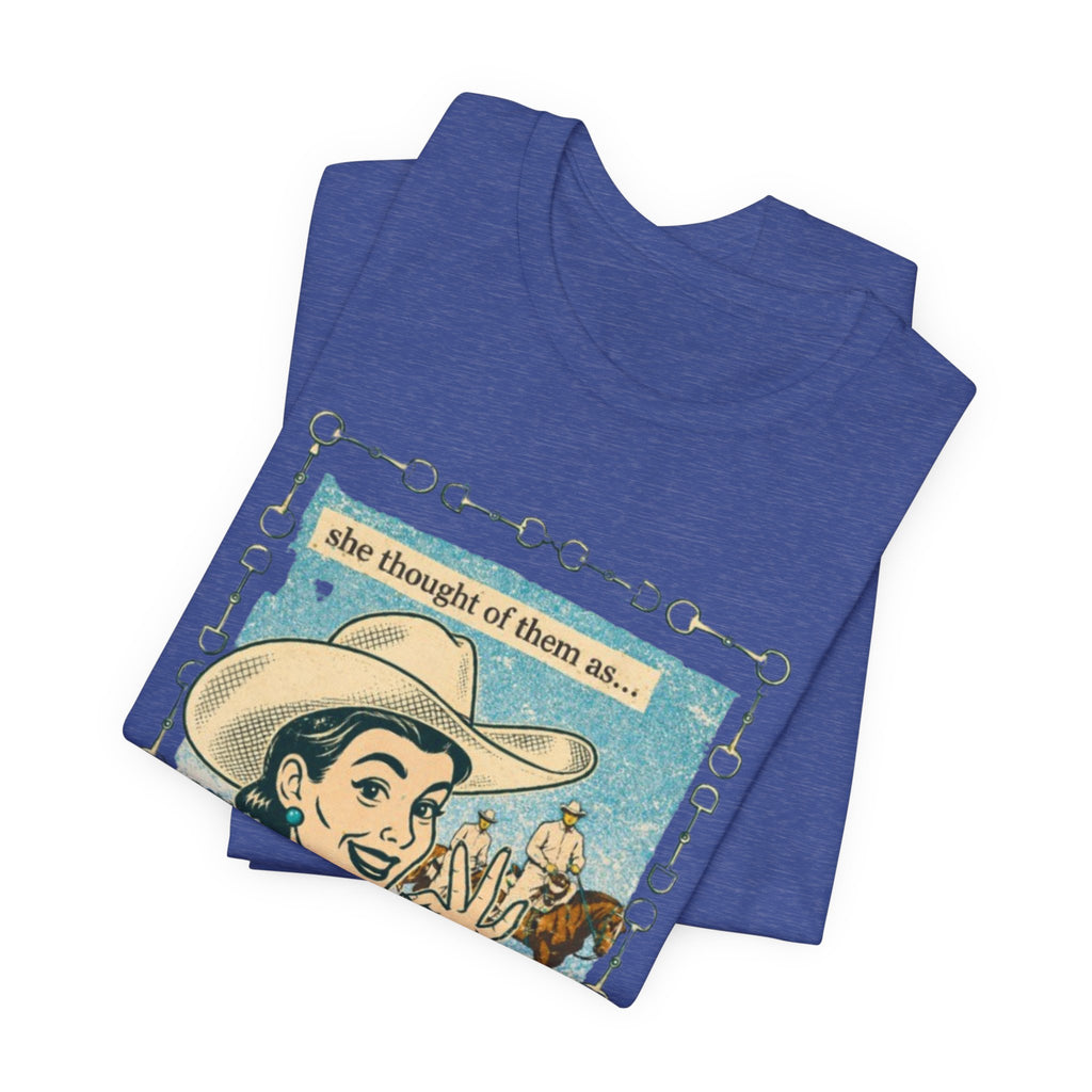 Cowgirl Retro Tee — "She Thought of Them As… a 4-H Project"