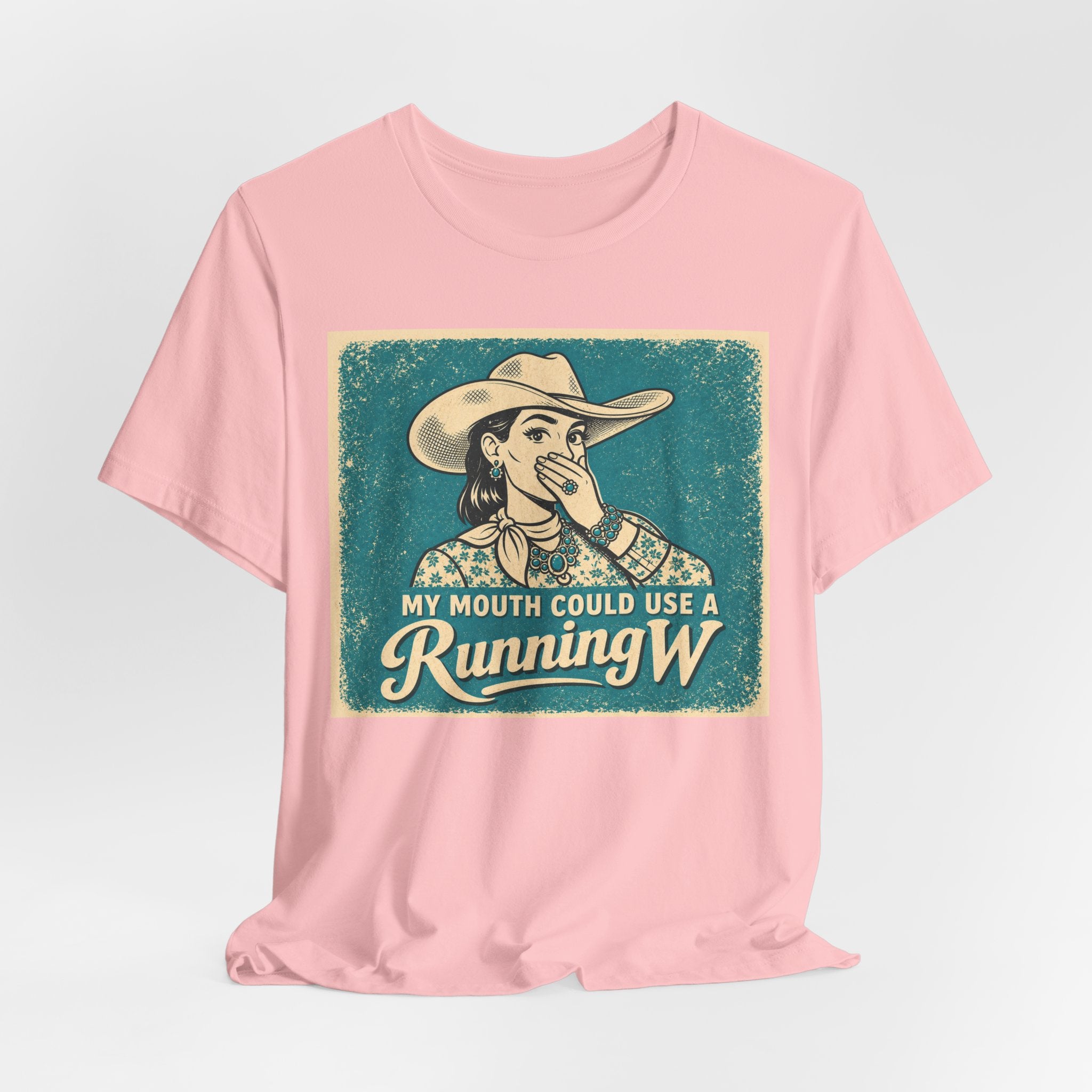 Running W Vintage Cowboy T-Shirt — "My Mouth Could Use a Running W" Funny Western Tee