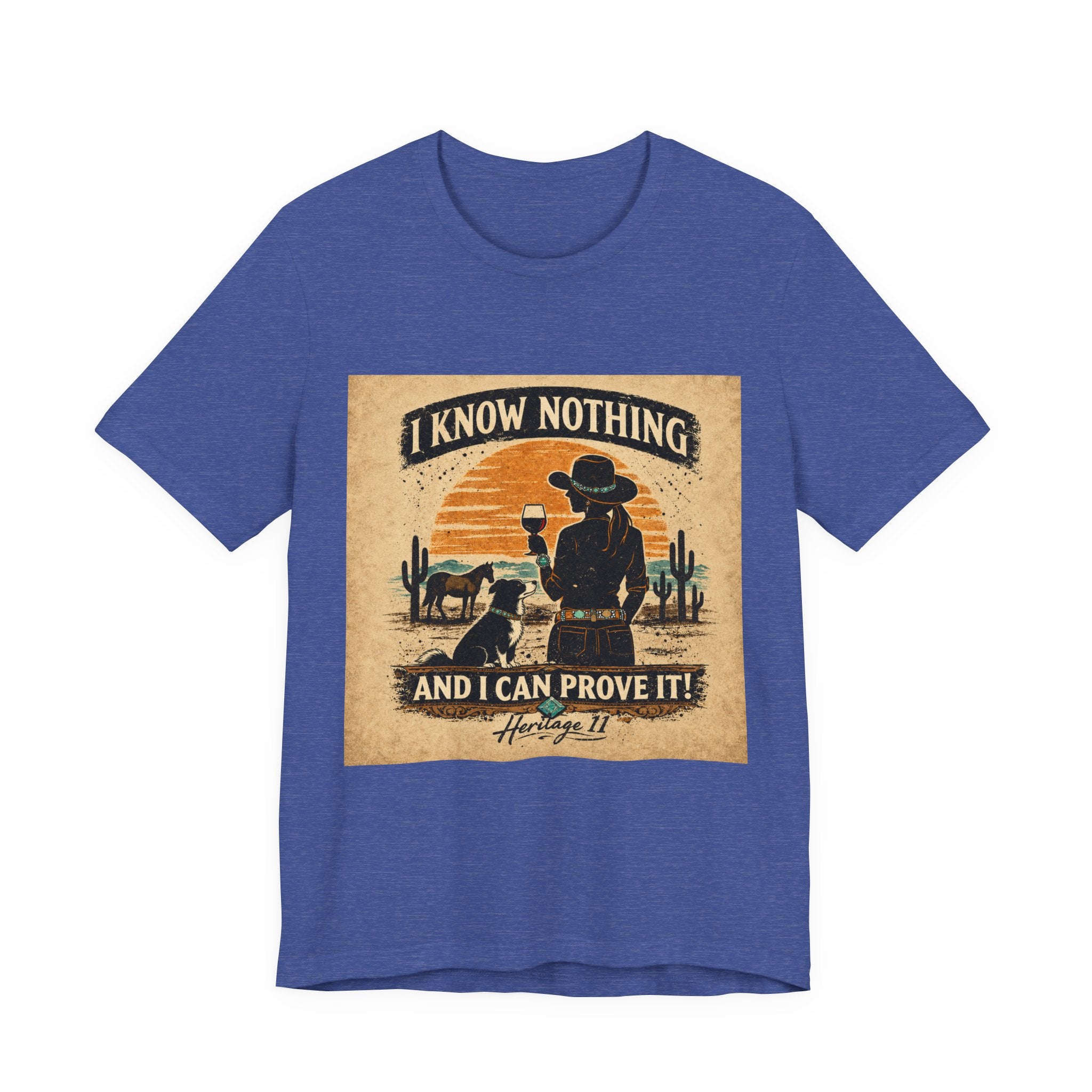 I Know Nothing Cowboy Tee — Vintage Western Graphic T-Shirt