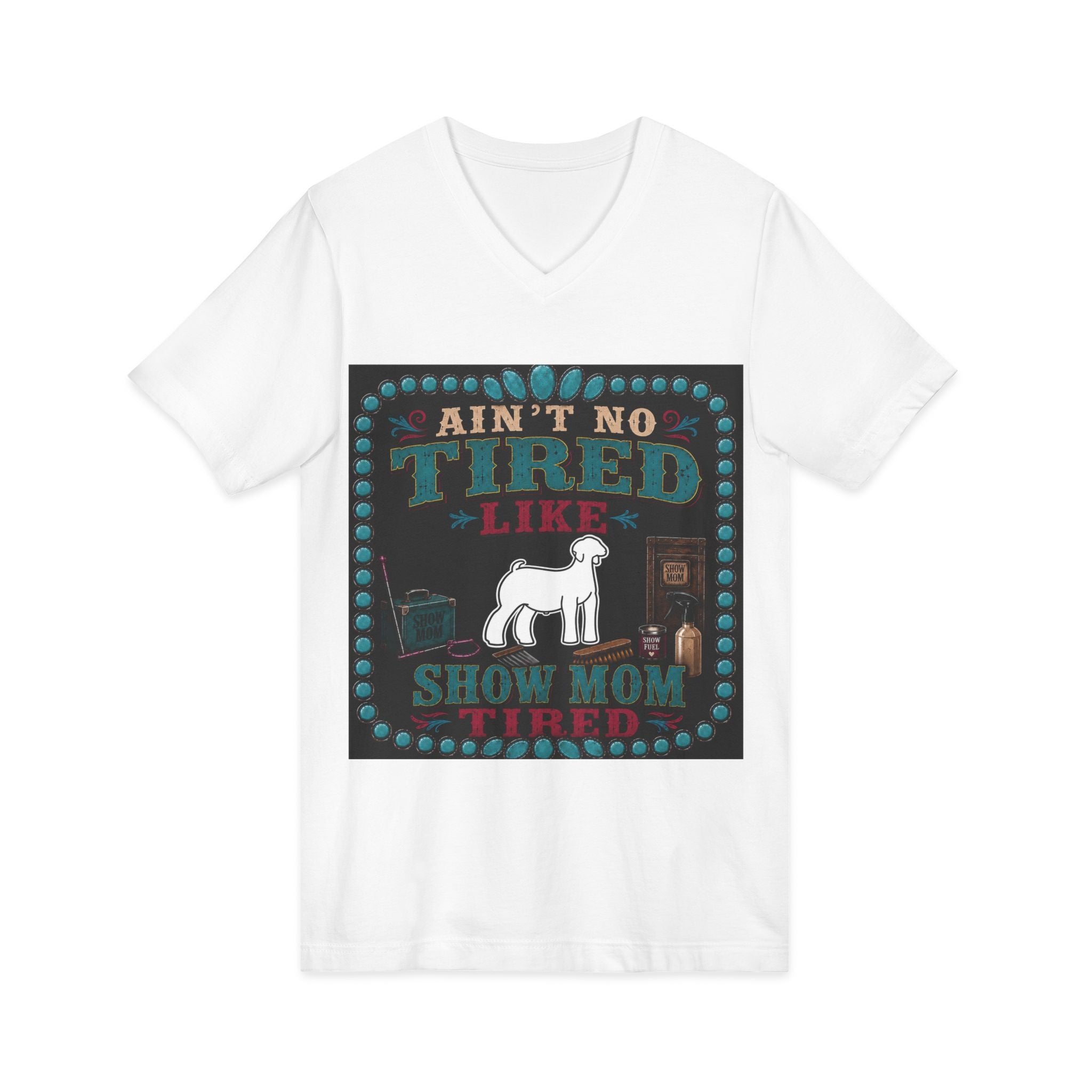 Unisex Jersey Short Sleeve V-Neck Tee
