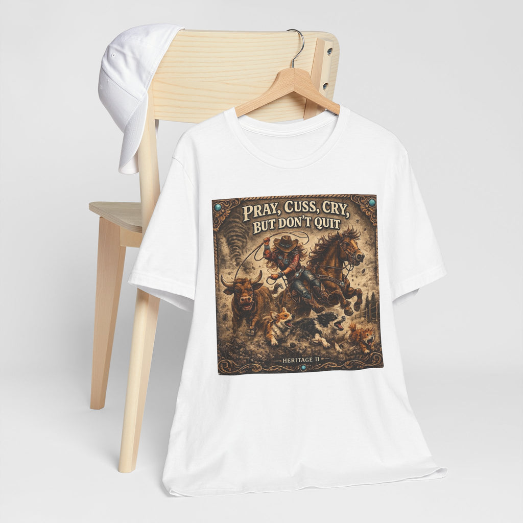 Pray Cuss Cry Graphic Tee