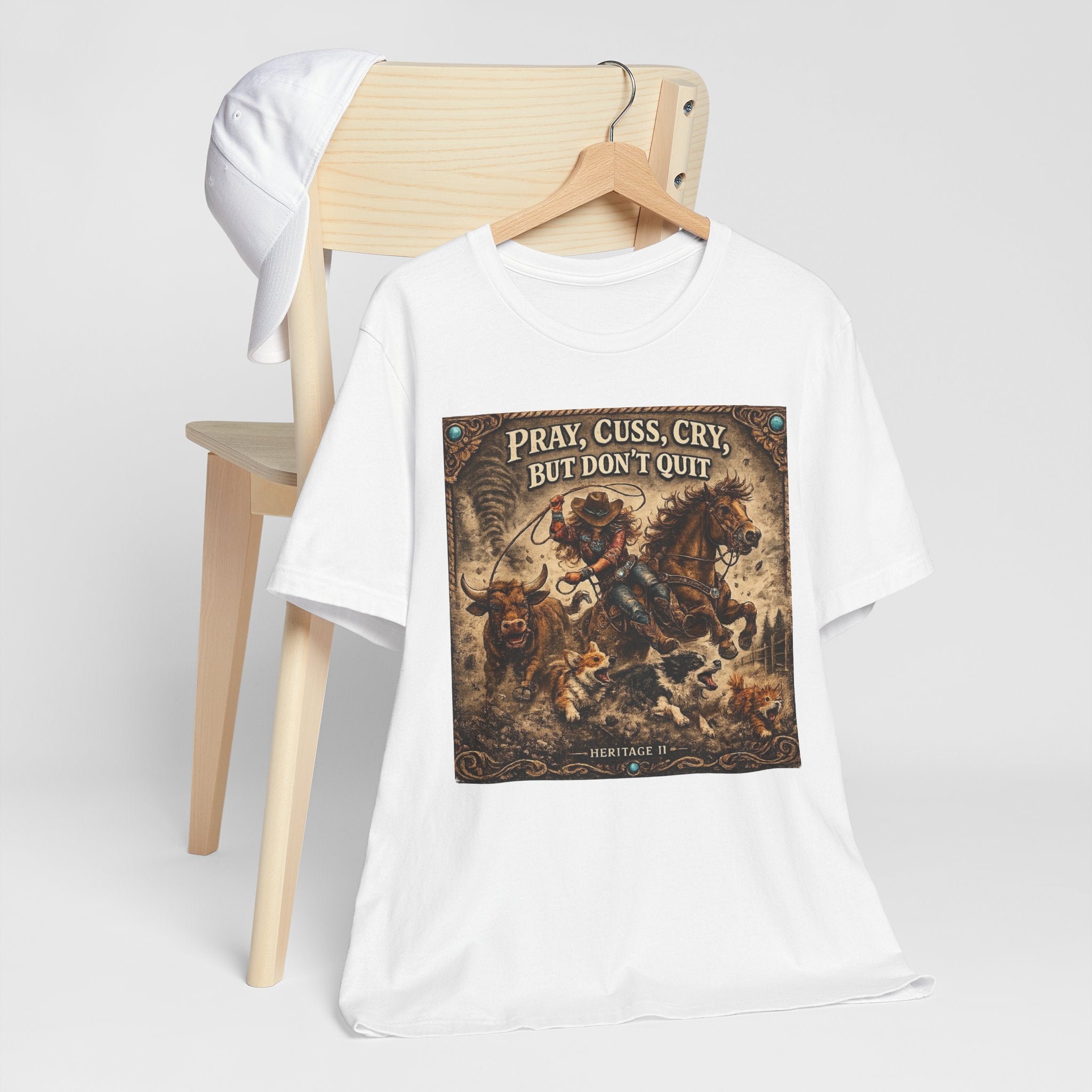 Pray Cuss Cry Graphic Tee