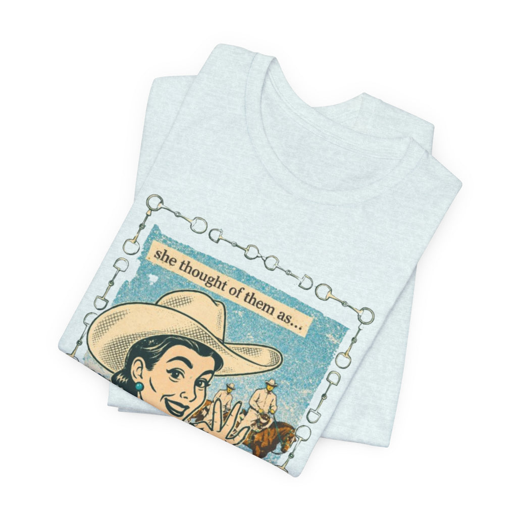 Cowgirl Retro Tee — "She Thought of Them As… a 4-H Project"