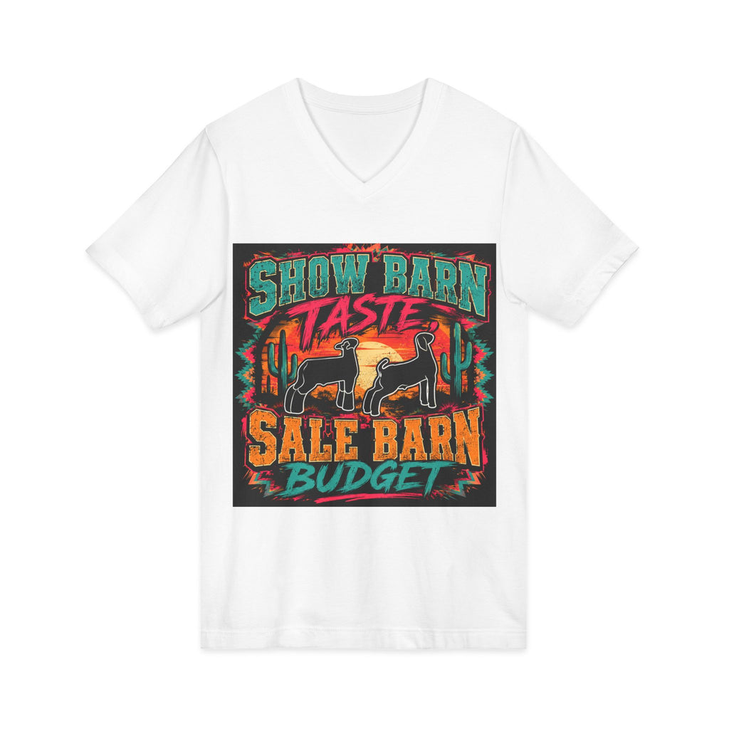 Unisex Jersey Short Sleeve V-Neck Tee
