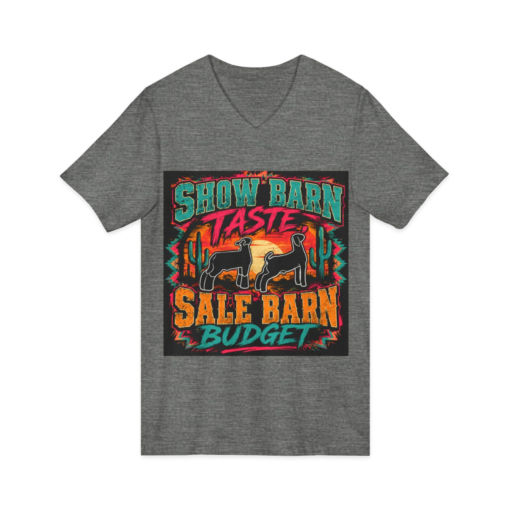 Unisex Jersey Short Sleeve V-Neck Tee