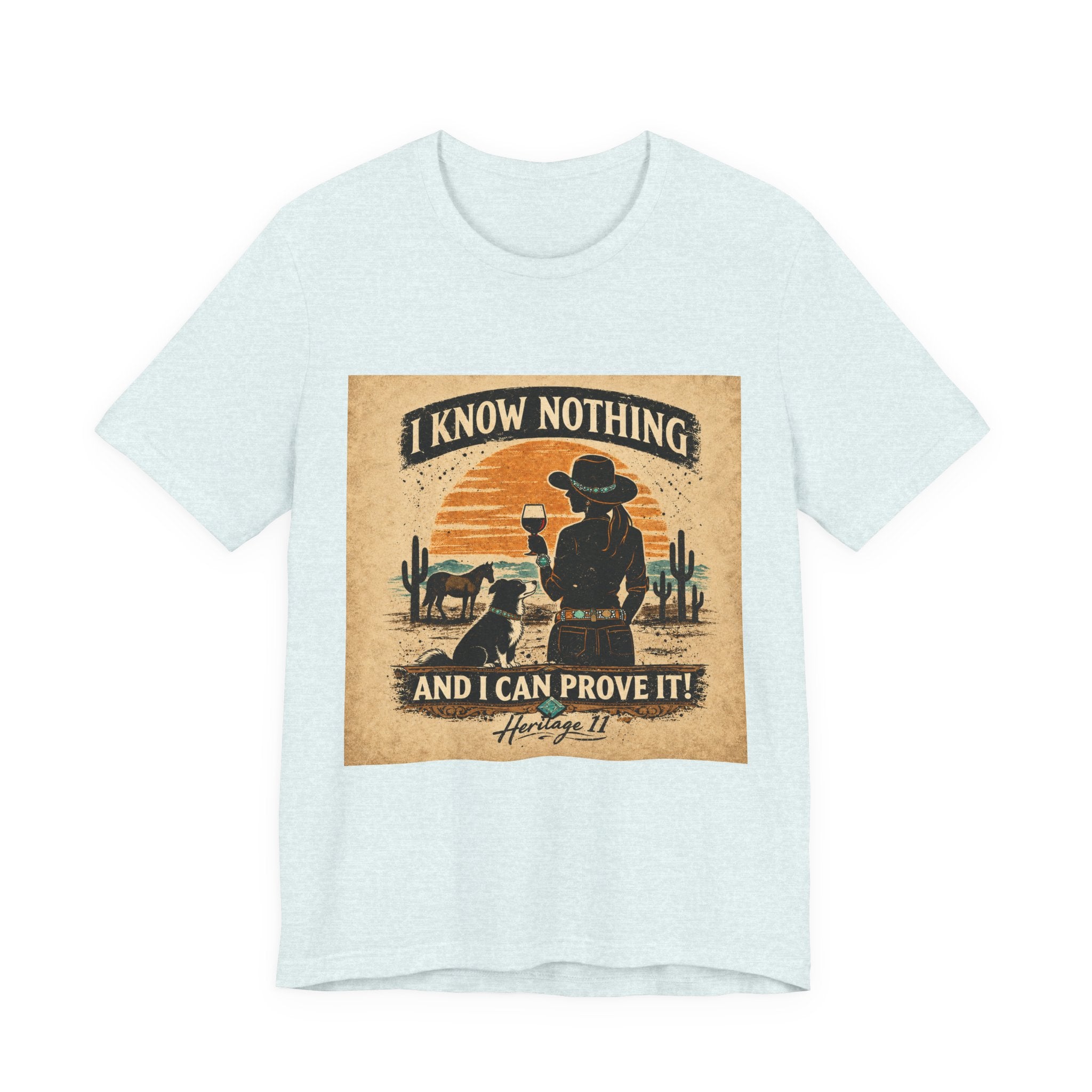 I Know Nothing Cowboy Tee — Vintage Western Graphic T-Shirt