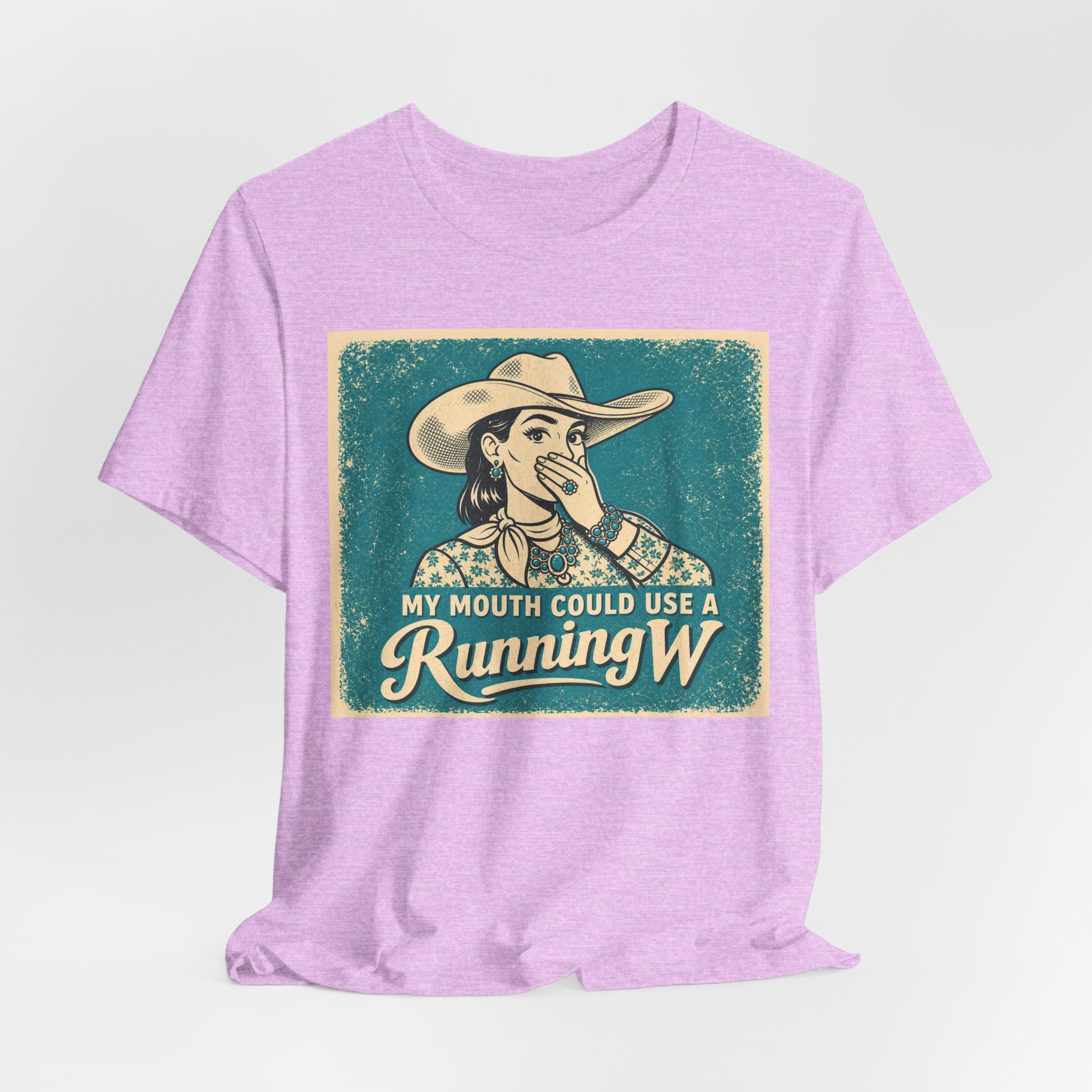 Running W Vintage Cowboy T-Shirt — "My Mouth Could Use a Running W" Funny Western Tee