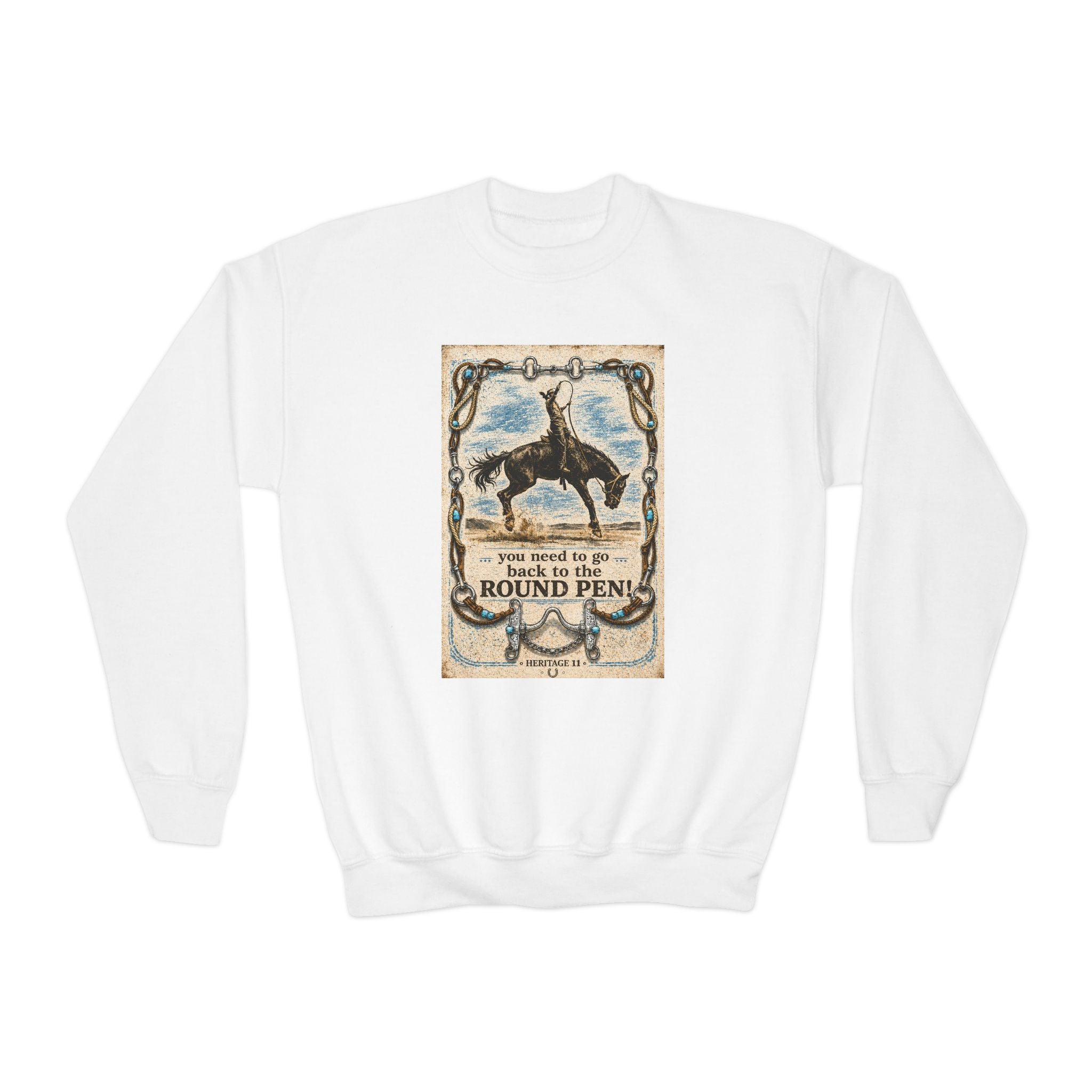 Vintage Rodeo “Round Pen” Youth Crewneck Sweatshirt