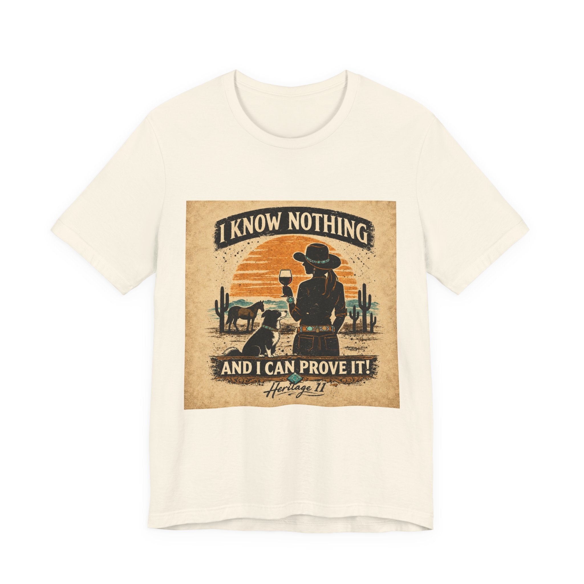 I Know Nothing Cowboy Tee — Vintage Western Graphic T-Shirt