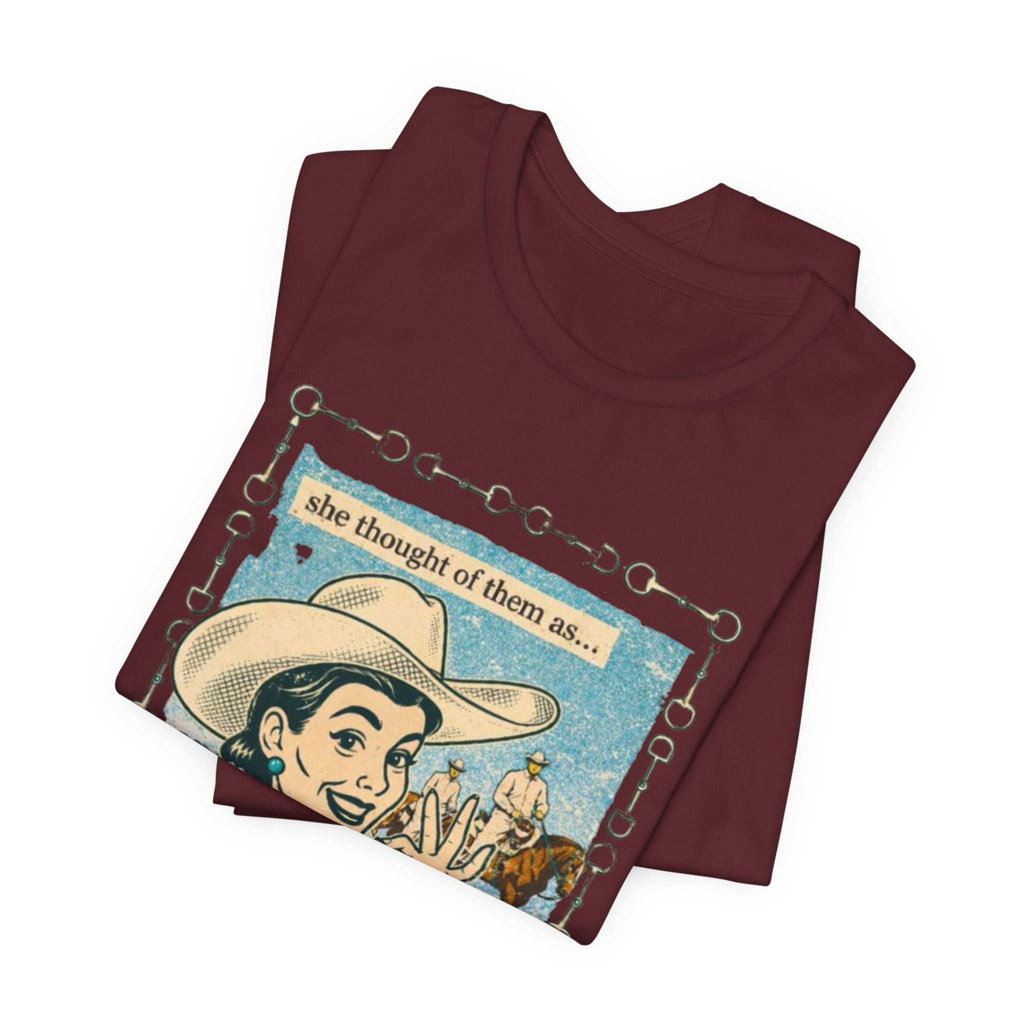 Cowgirl Retro Tee — "She Thought of Them As… a 4-H Project"