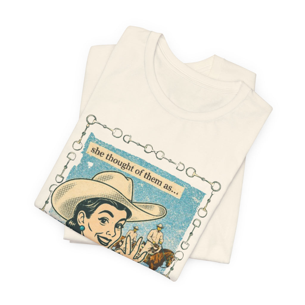 Cowgirl Retro Tee — "She Thought of Them As… a 4-H Project"