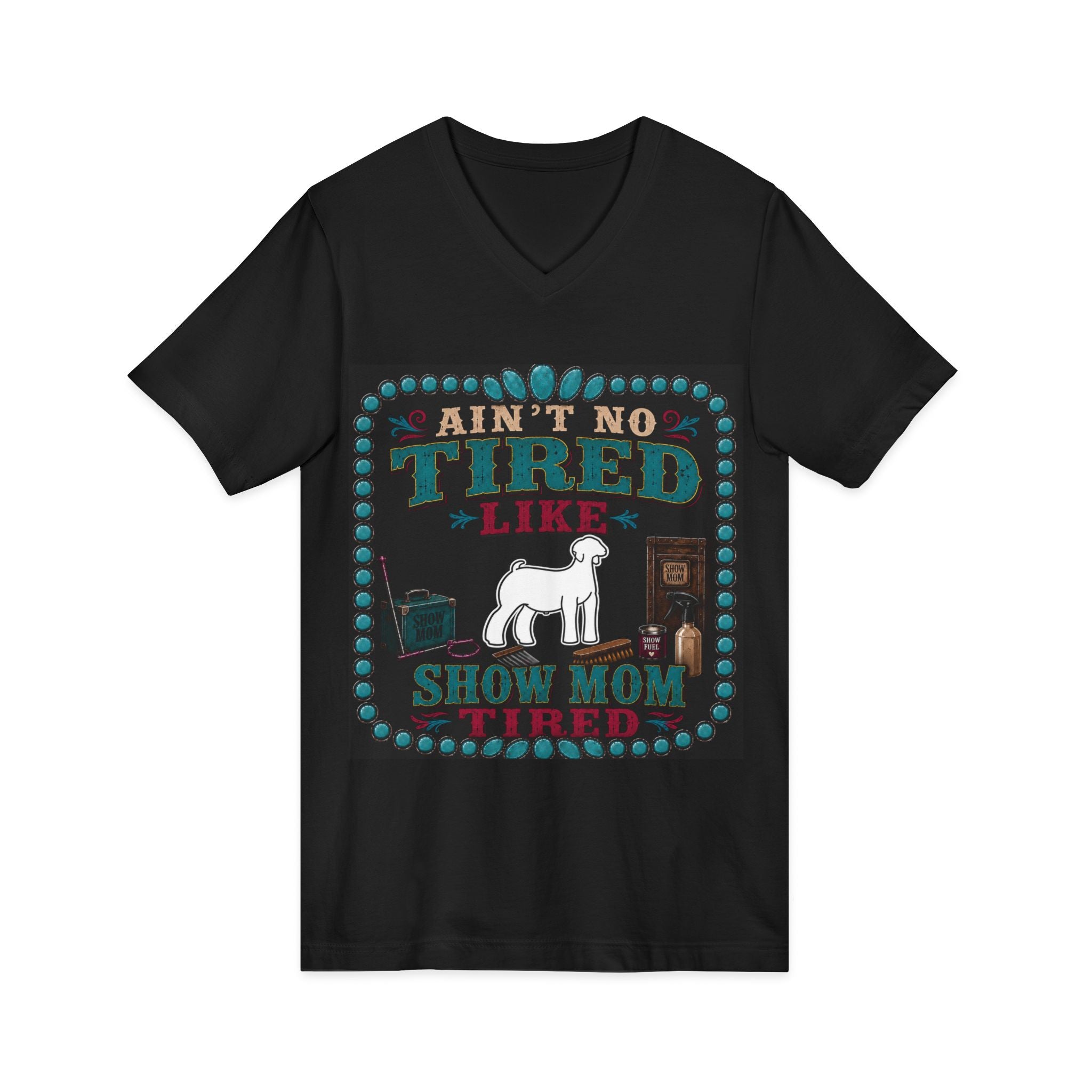 Unisex Jersey Short Sleeve V-Neck Tee