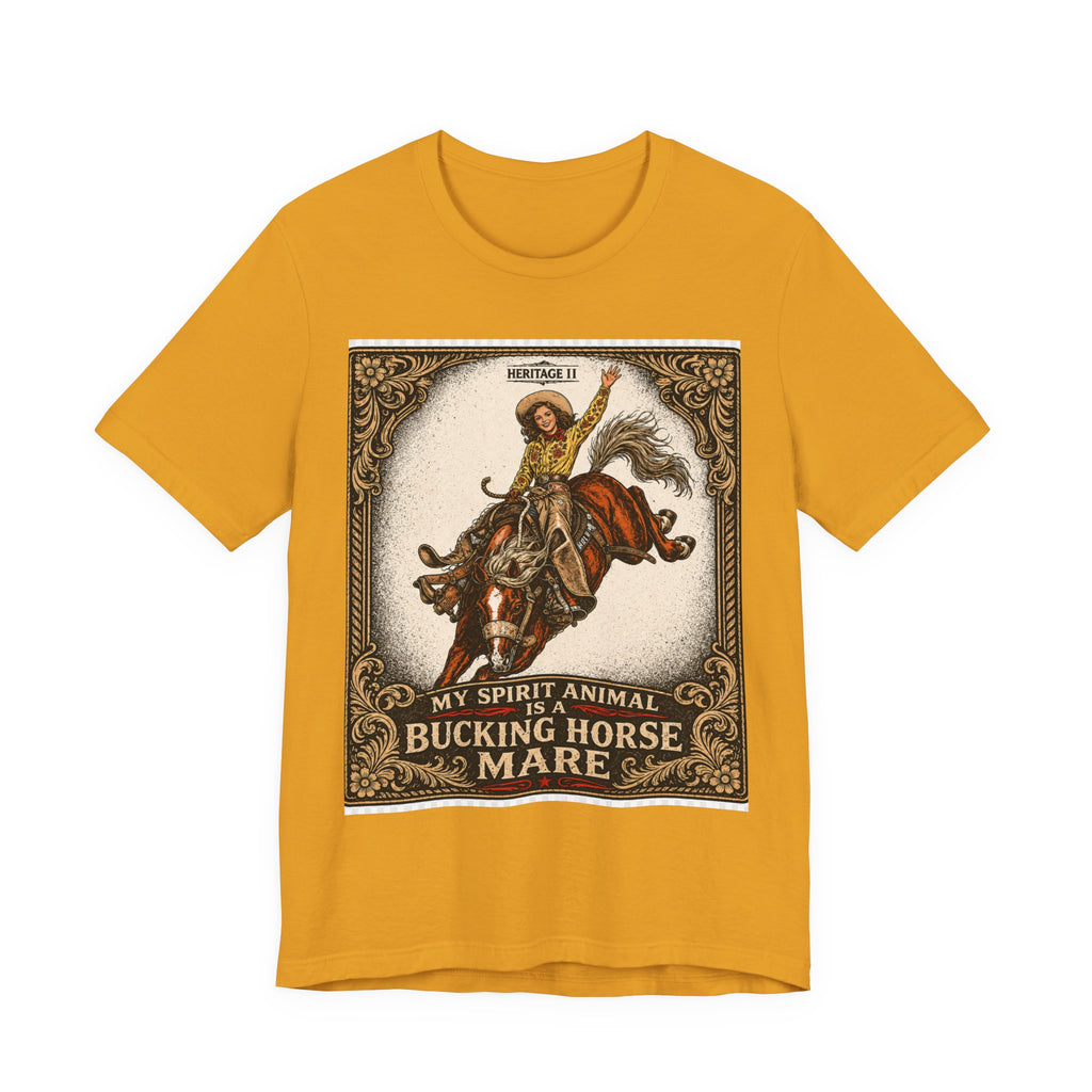 Bucking Horse Mare T-Shirt — Vintage Rodeo My Spirit Animal Graphic Tee