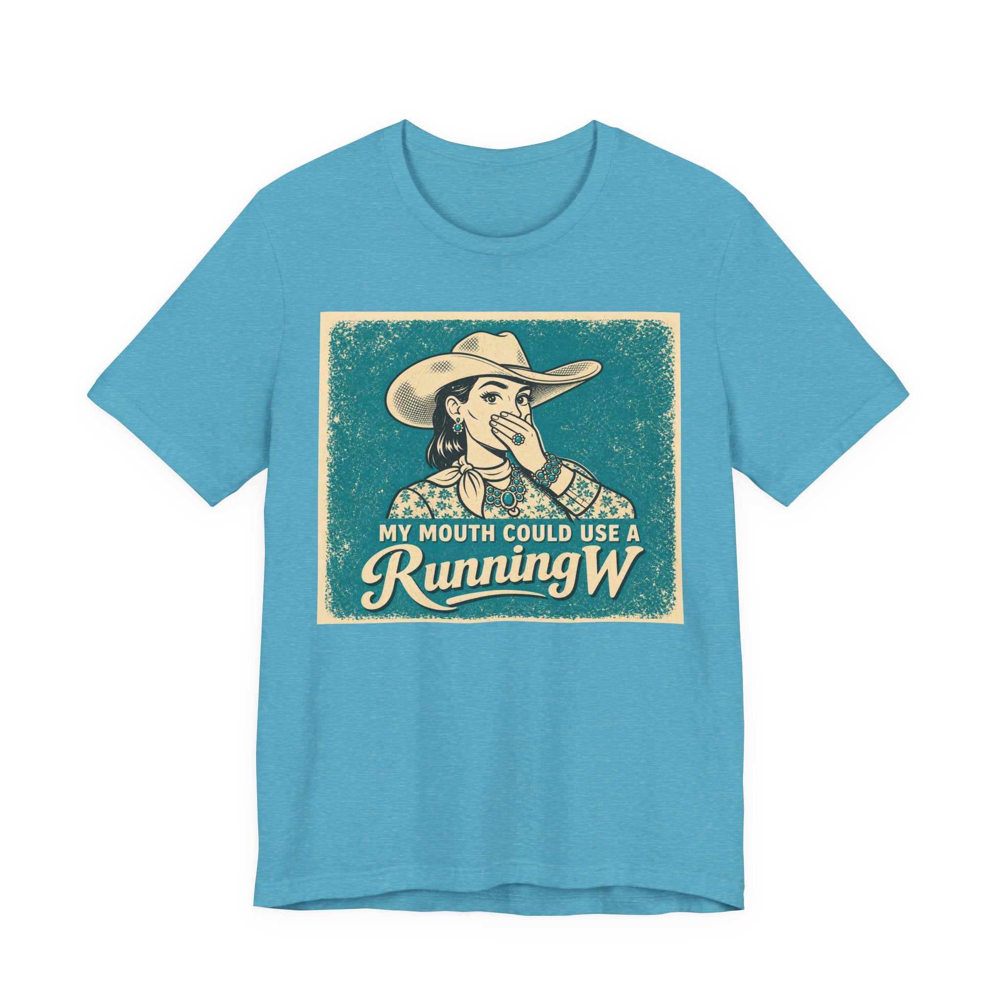 Running W Vintage Cowboy T-Shirt — "My Mouth Could Use a Running W" Funny Western Tee
