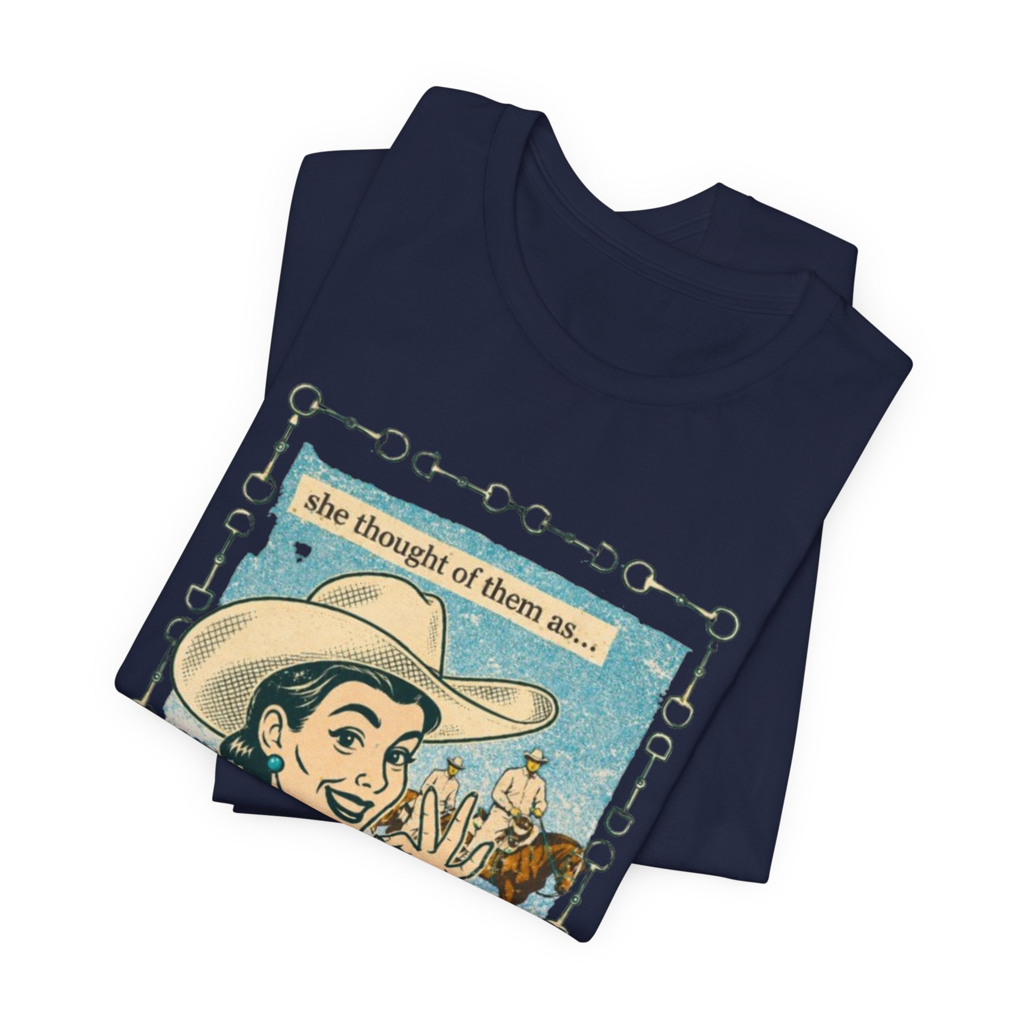 Cowgirl Retro Tee — "She Thought of Them As… a 4-H Project"