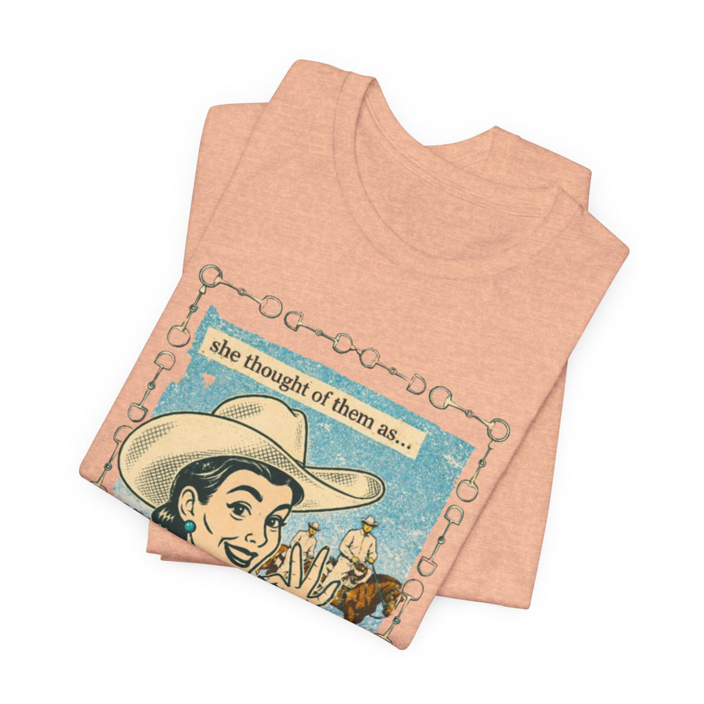 Cowgirl Retro Tee — "She Thought of Them As… a 4-H Project"
