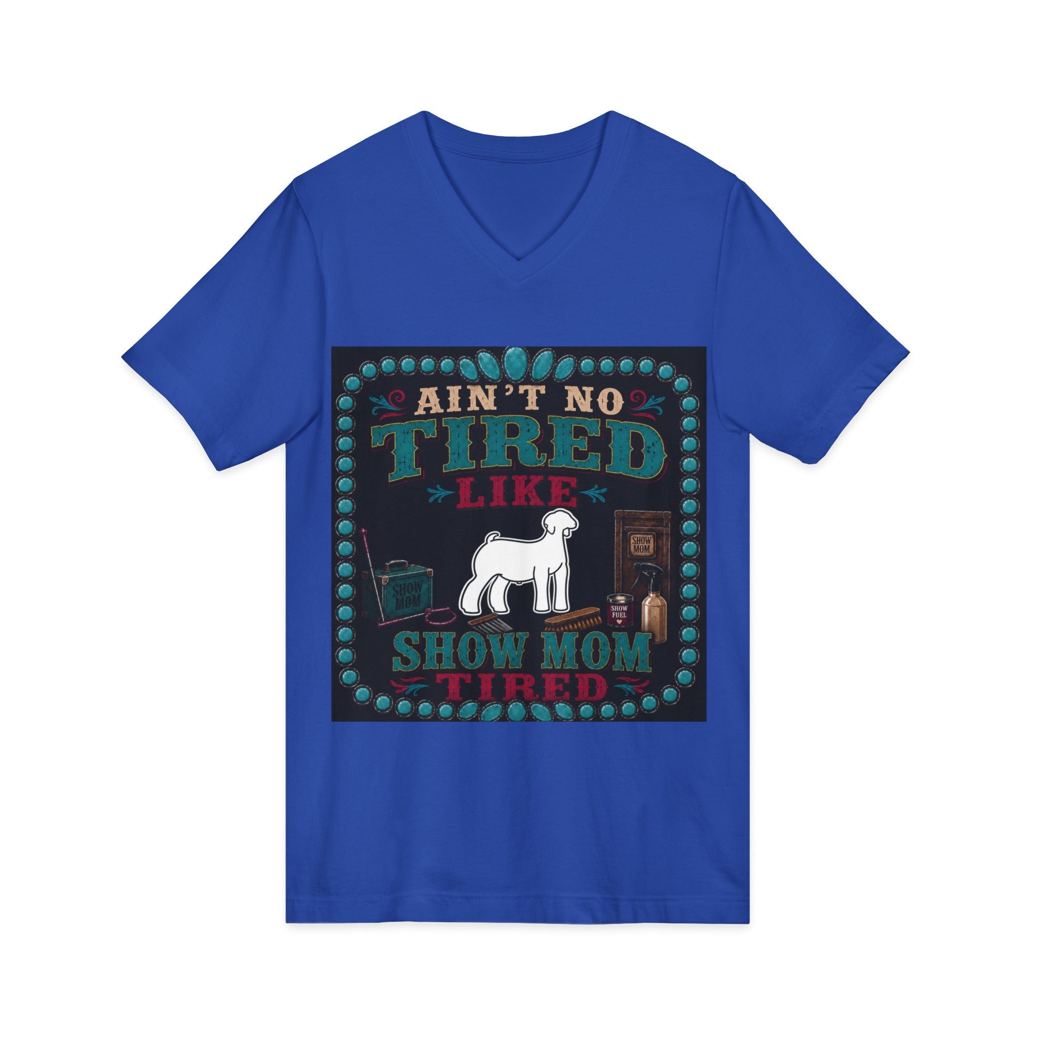 Unisex Jersey Short Sleeve V-Neck Tee