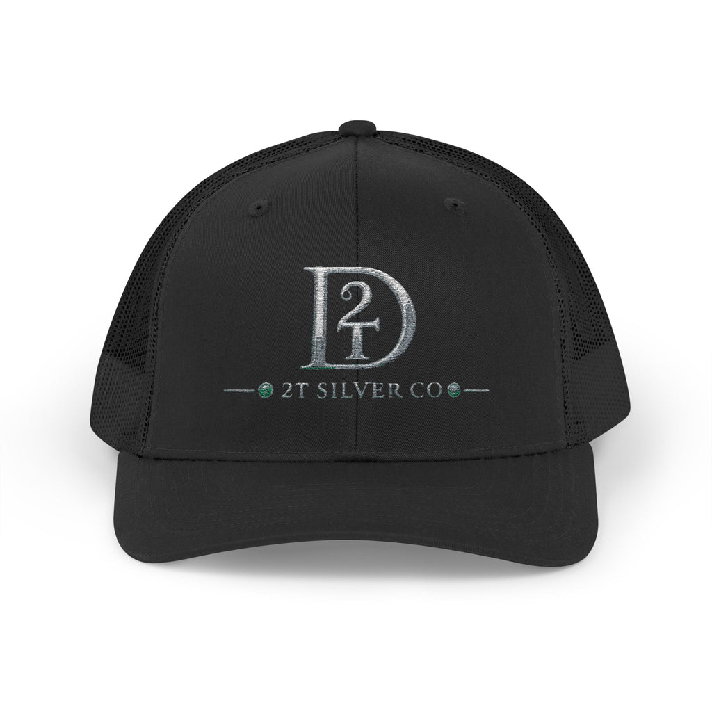 D2 Silver Co. Logo Snapback Trucker Cap — Branded Mesh Baseball Hat