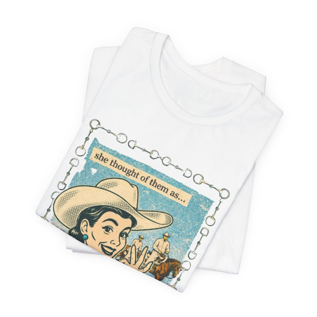 Cowgirl Retro Tee — "She Thought of Them As… a 4-H Project"