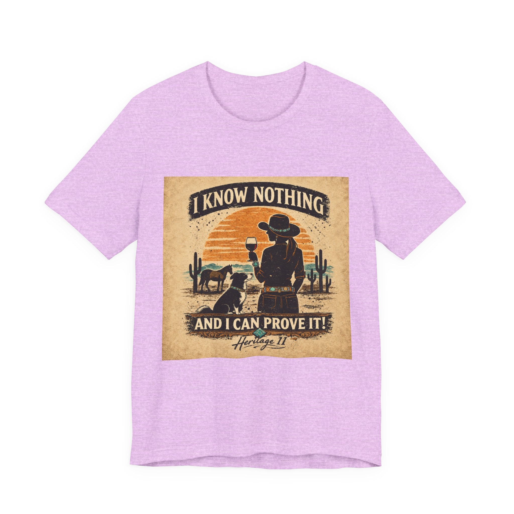 I Know Nothing Cowboy Tee — Vintage Western Graphic T-Shirt