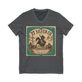Vintage Western  2T Silver Co. V-Neck Tee