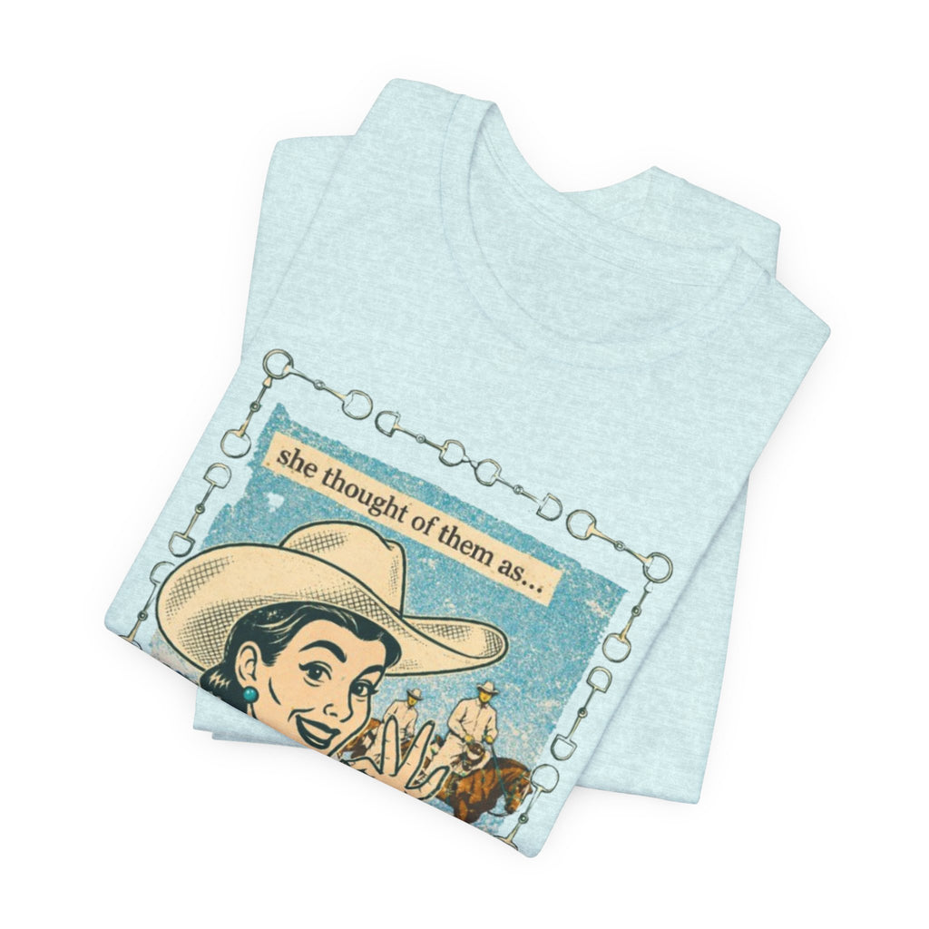 Cowgirl Retro Tee — "She Thought of Them As… a 4-H Project"