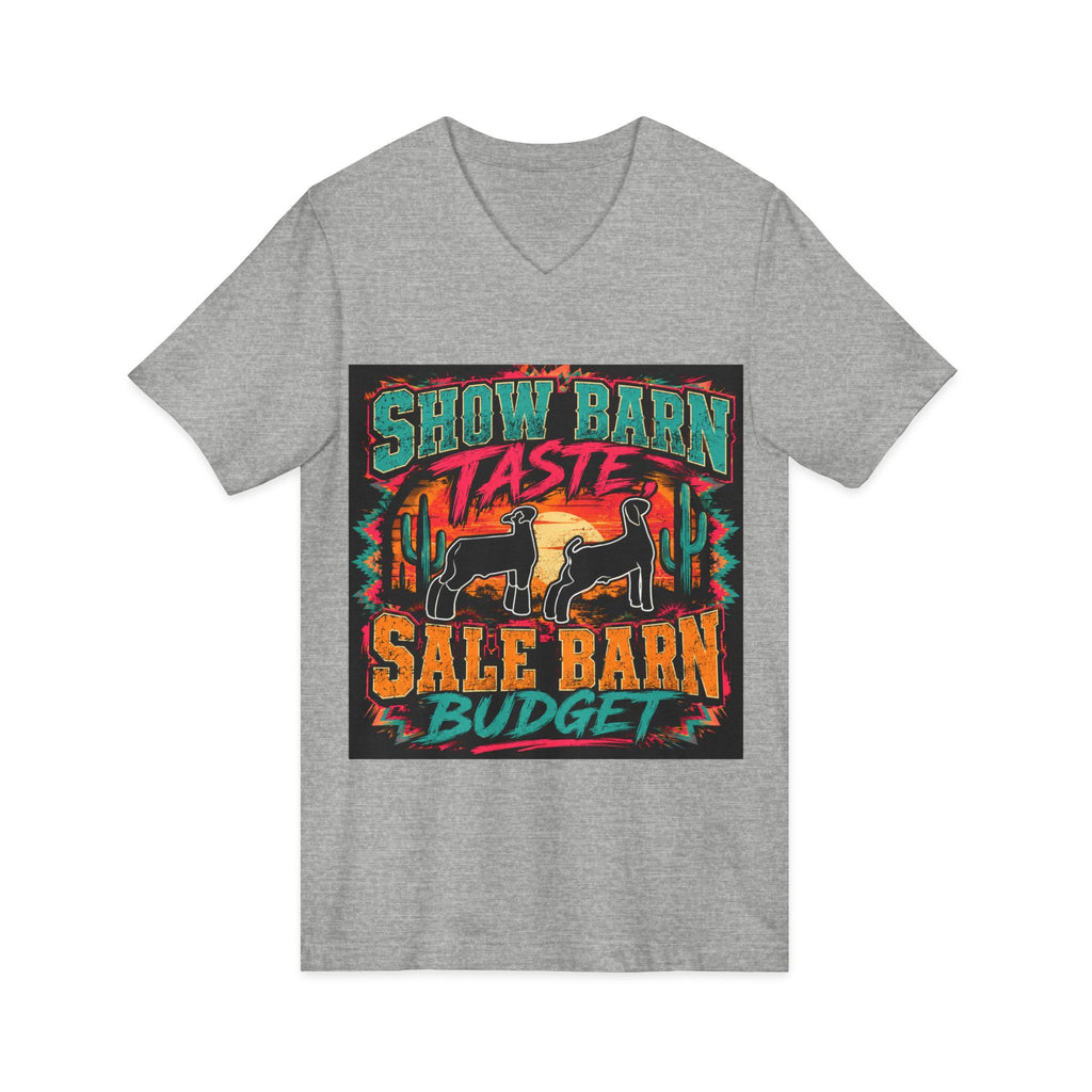 Unisex Jersey Short Sleeve V-Neck Tee