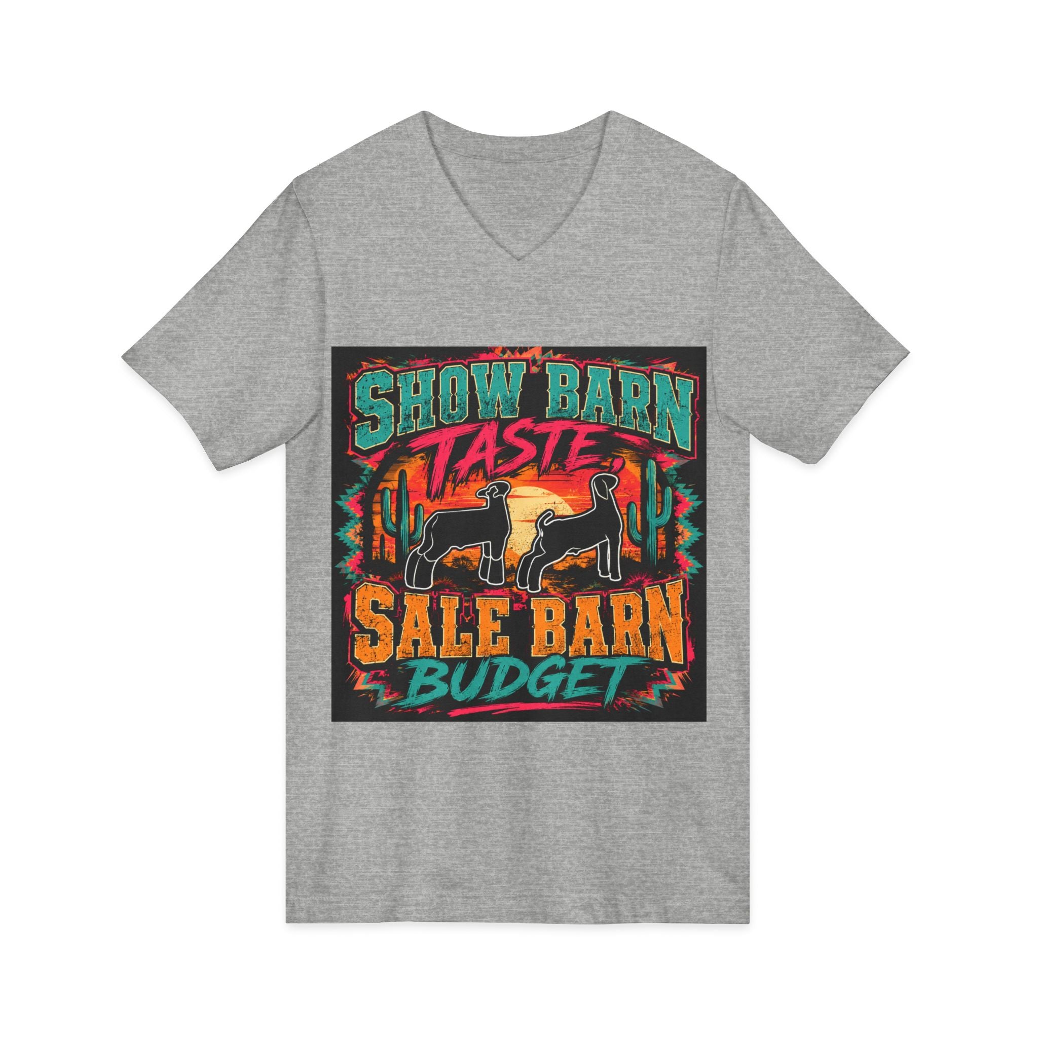 Unisex Jersey Short Sleeve V-Neck Tee