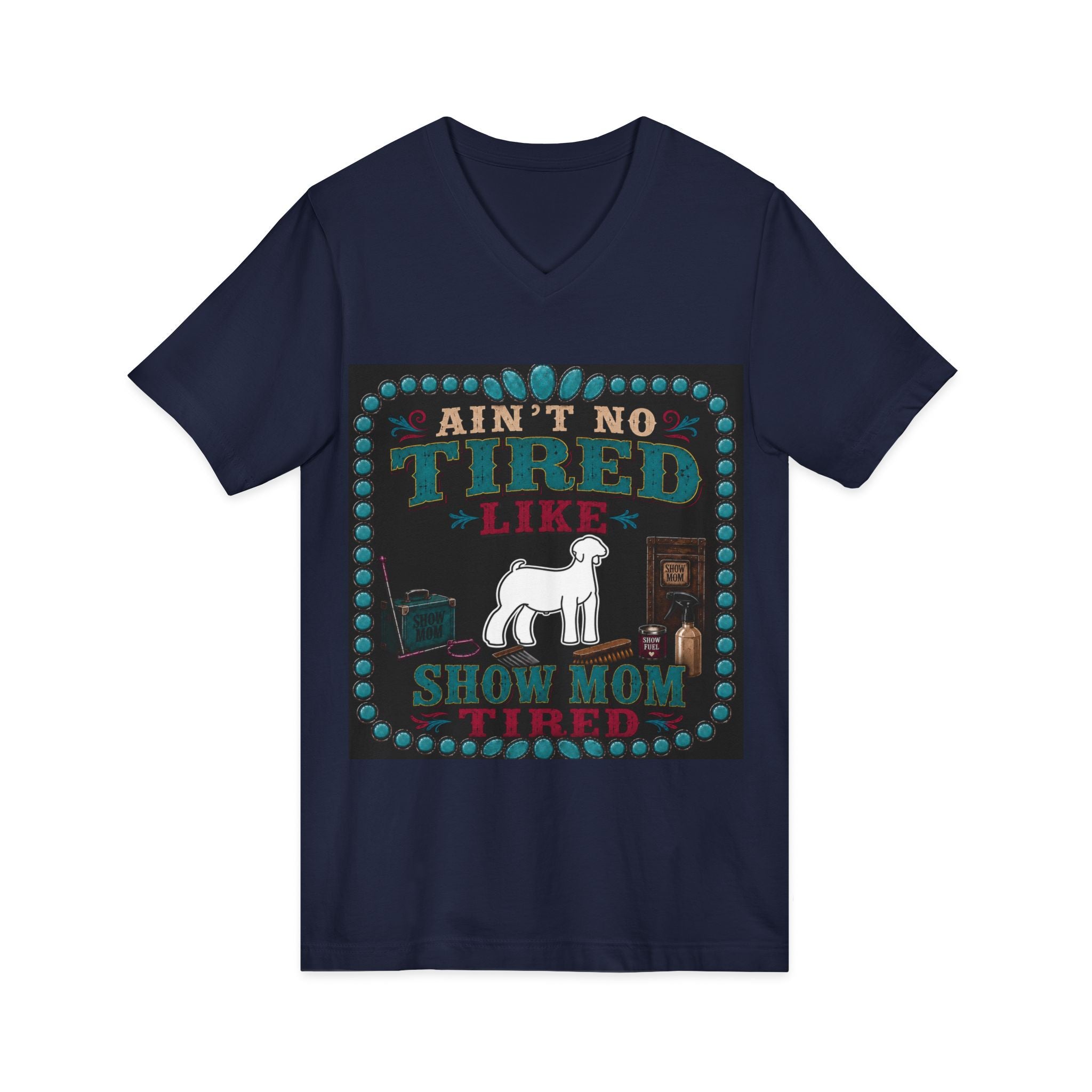Unisex Jersey Short Sleeve V-Neck Tee