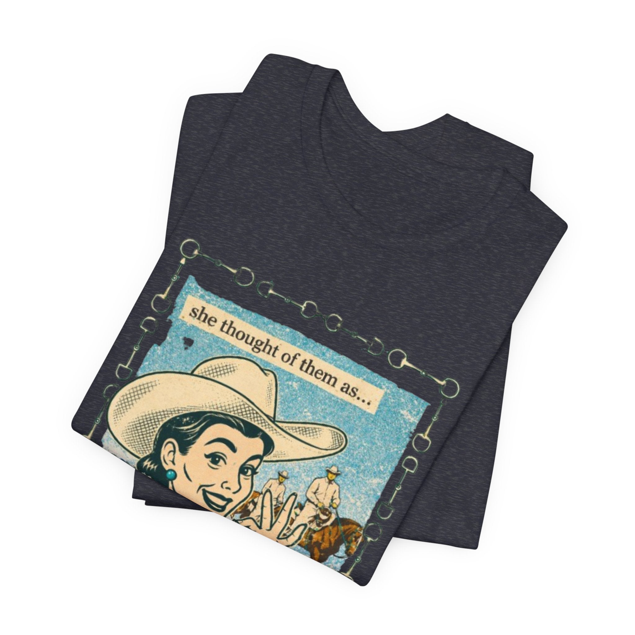Cowgirl Retro Tee — "She Thought of Them As… a 4-H Project"