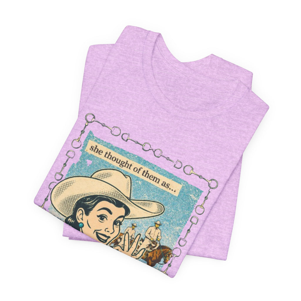 Cowgirl Retro Tee — "She Thought of Them As… a 4-H Project"