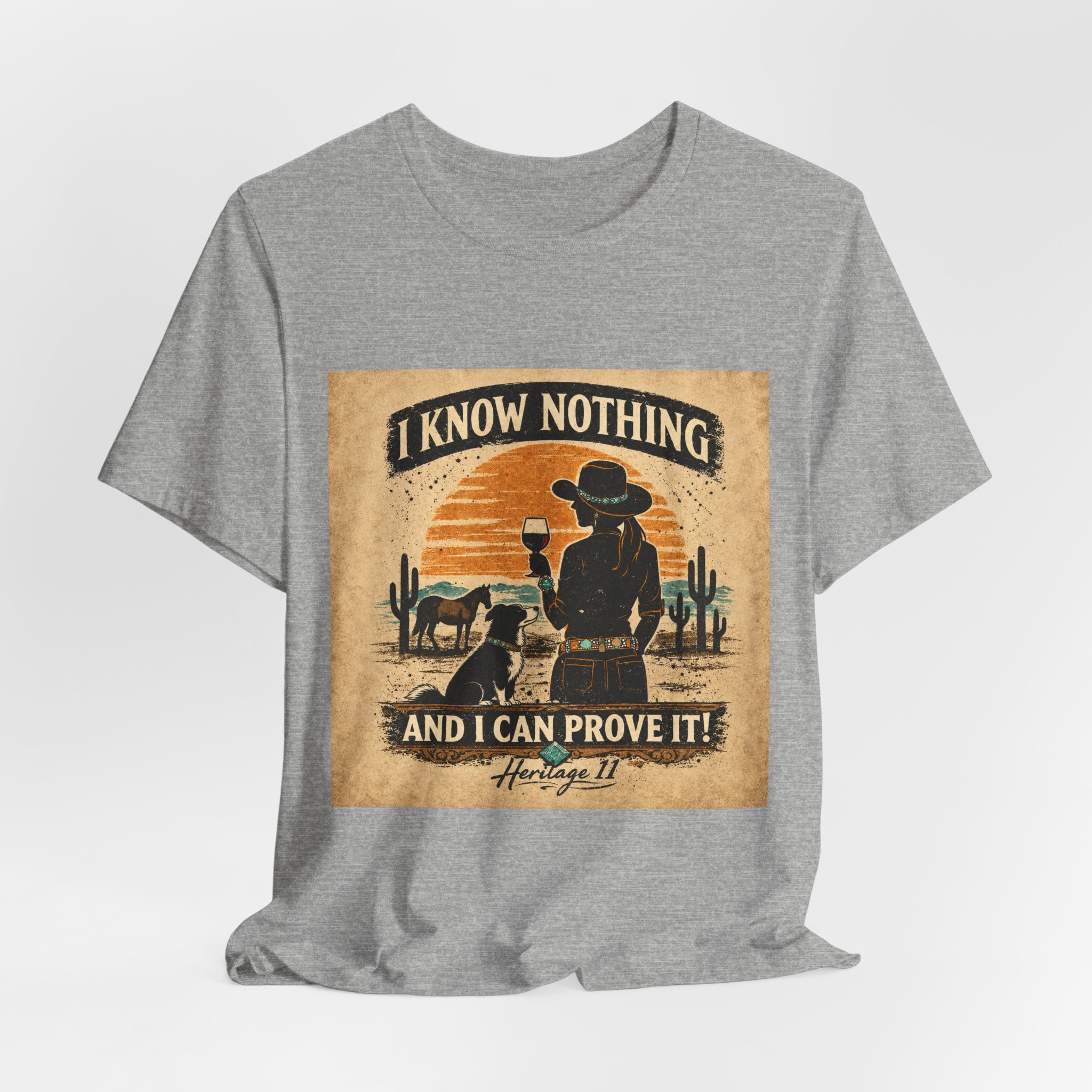 I Know Nothing Cowboy Tee — Vintage Western Graphic T-Shirt