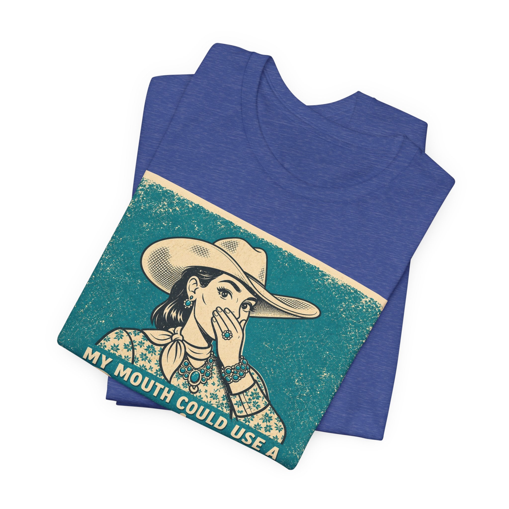 Running W Vintage Cowboy T-Shirt — "My Mouth Could Use a Running W" Funny Western Tee
