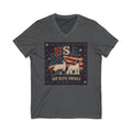 Unisex Jersey Short Sleeve V-Neck Tee