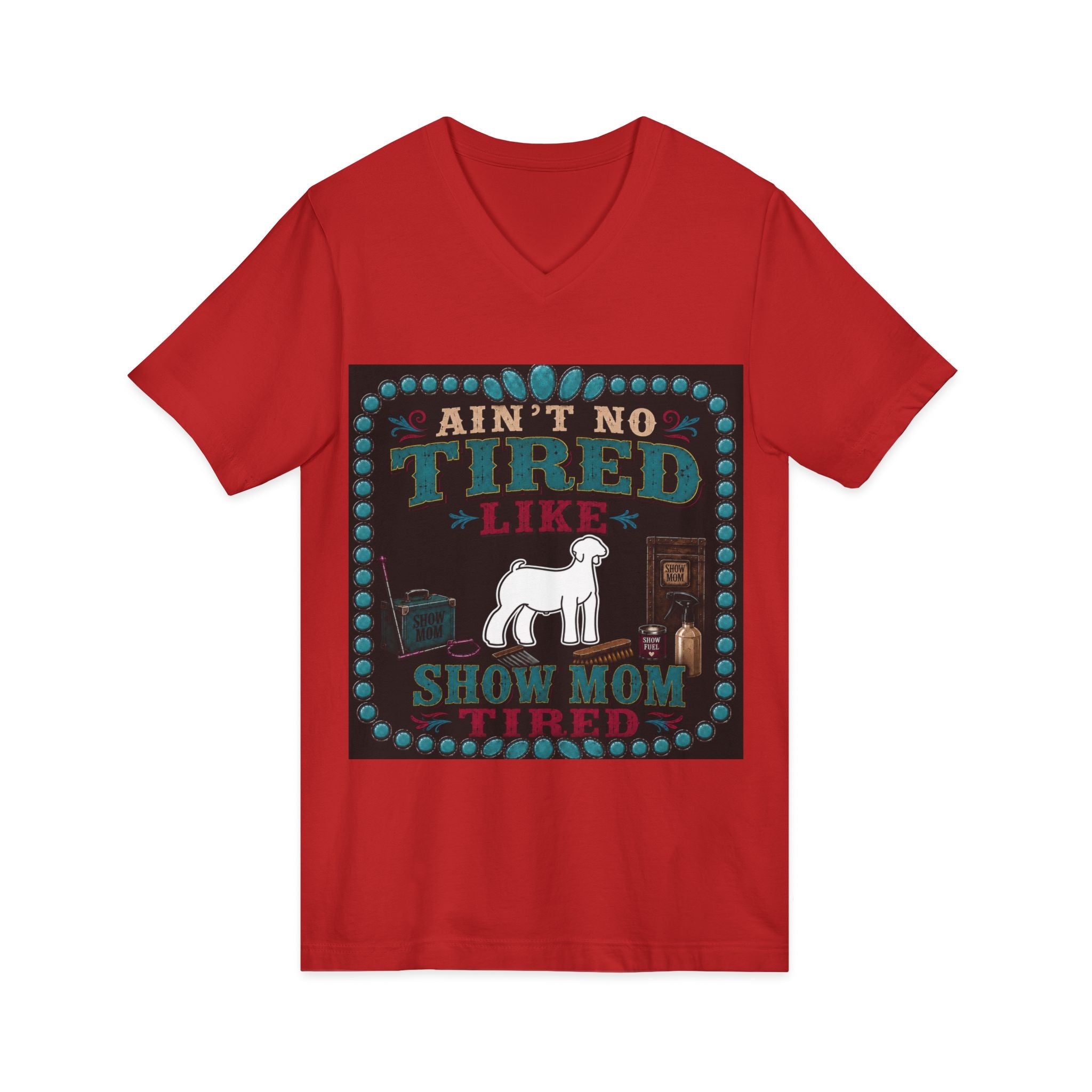 Unisex Jersey Short Sleeve V-Neck Tee