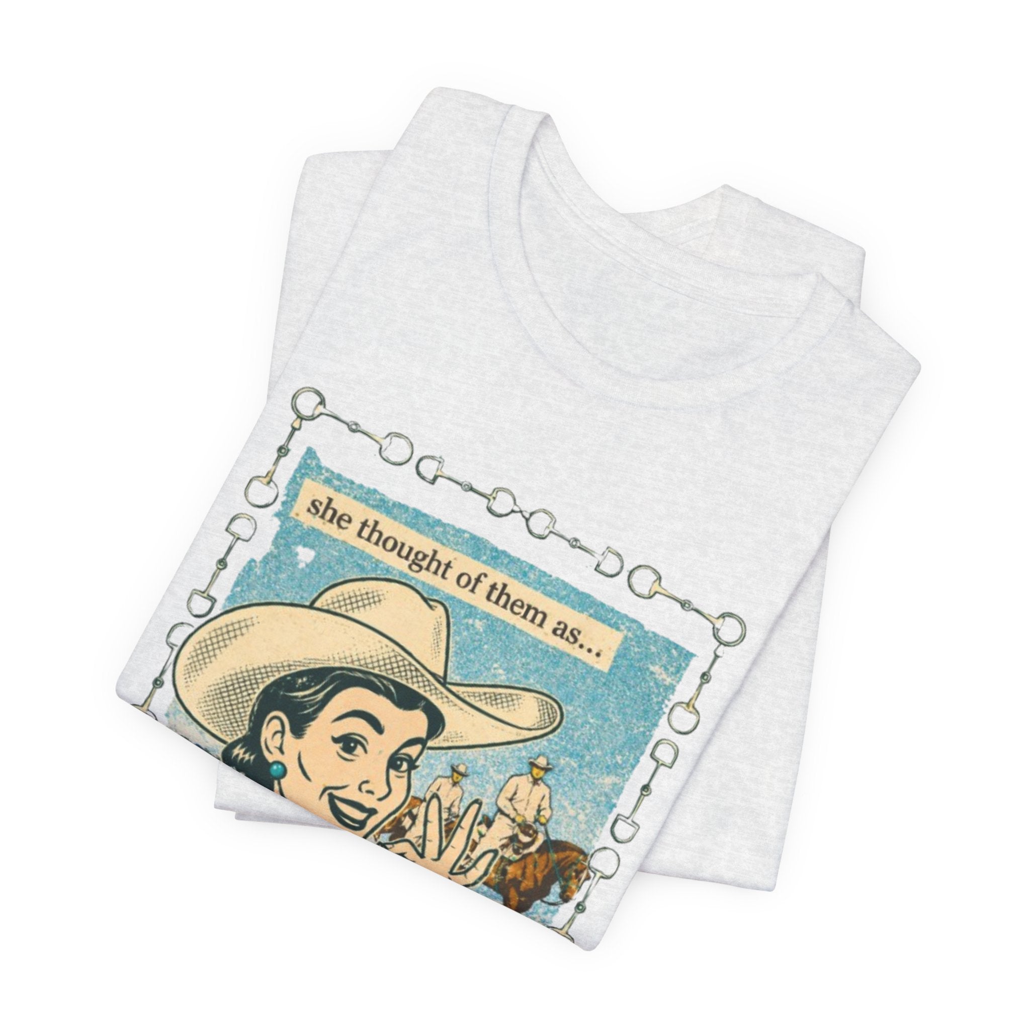 Cowgirl Retro Tee — "She Thought of Them As… a 4-H Project"