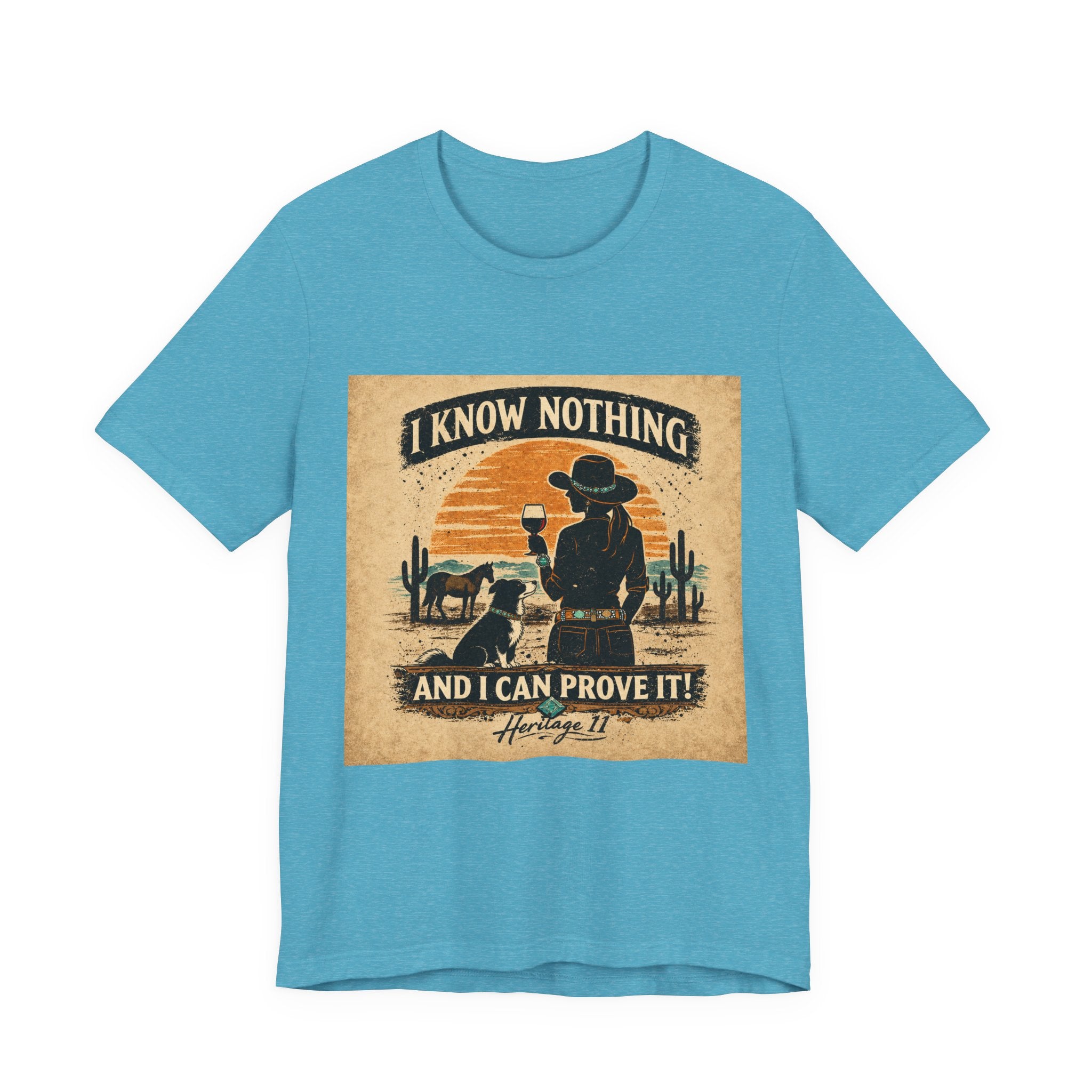 I Know Nothing Cowboy Tee — Vintage Western Graphic T-Shirt