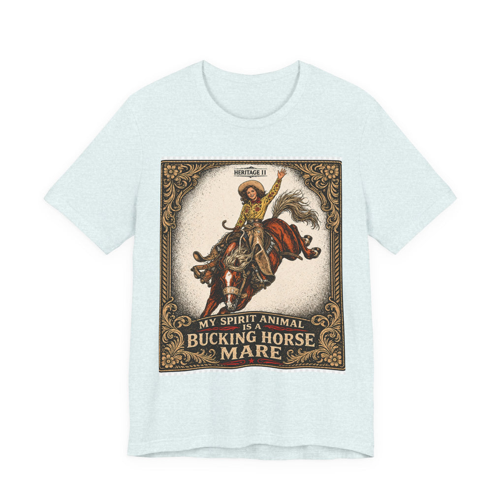 Bucking Horse Mare T-Shirt — Vintage Rodeo My Spirit Animal Graphic Tee