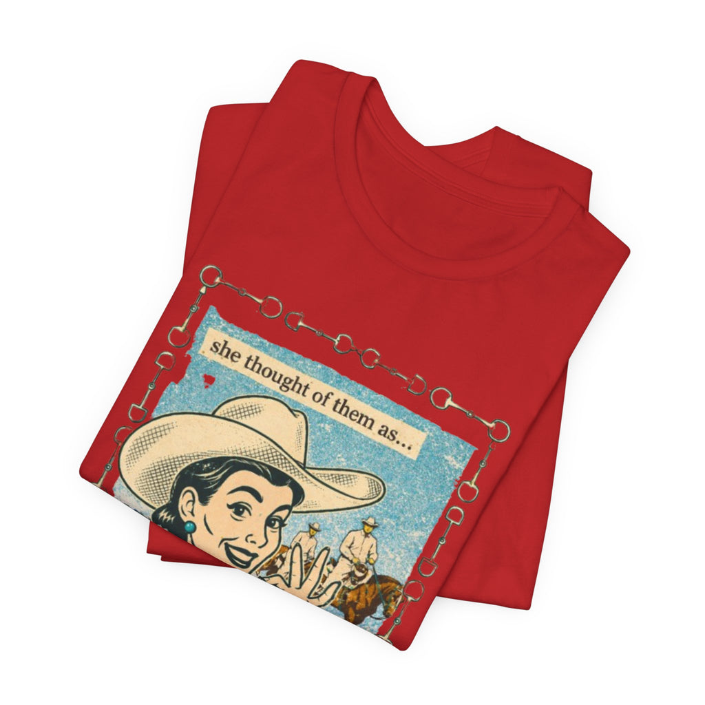 Cowgirl Retro Tee — "She Thought of Them As… a 4-H Project"