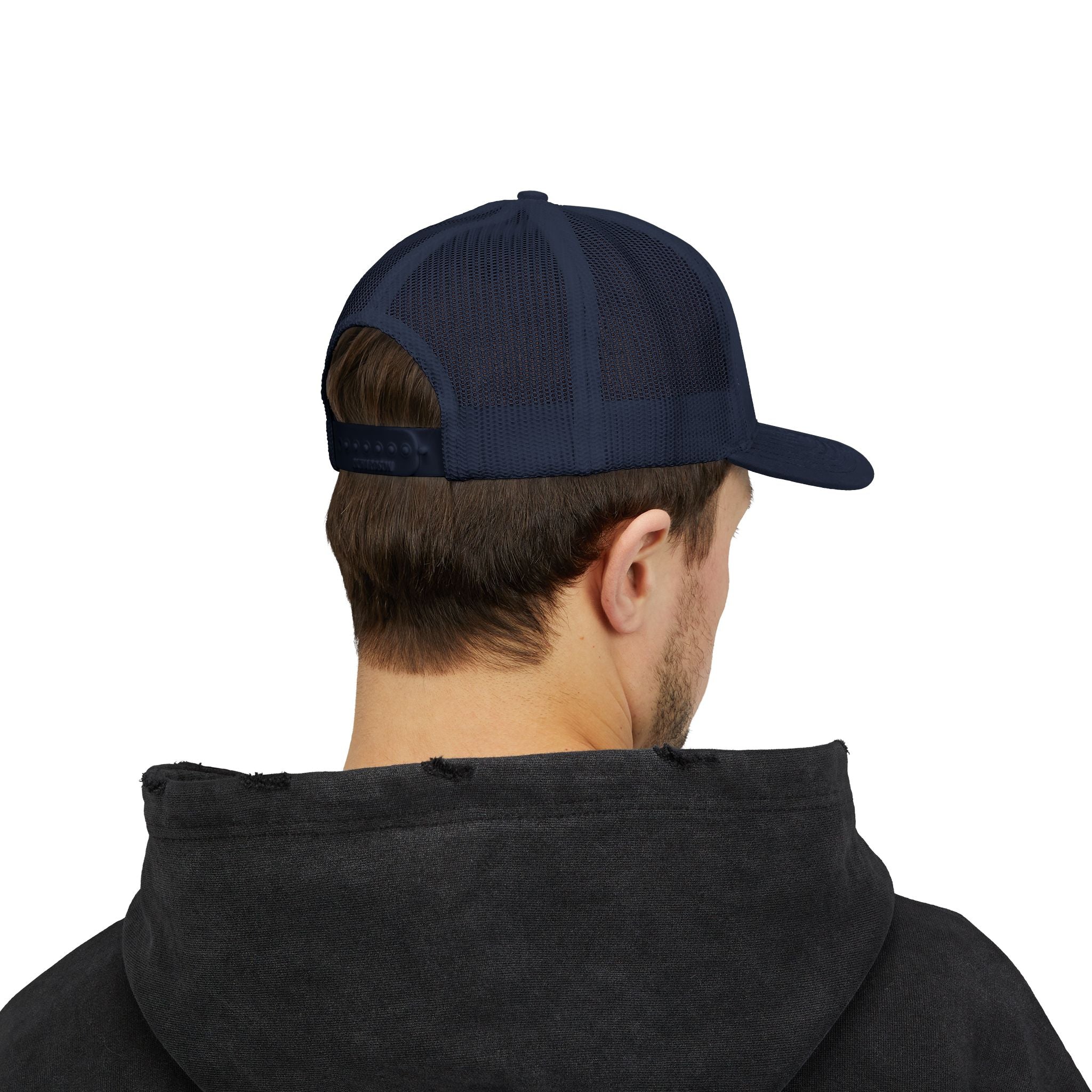 D2 Silver Co. Logo Snapback Trucker Cap — Branded Mesh Baseball Hat